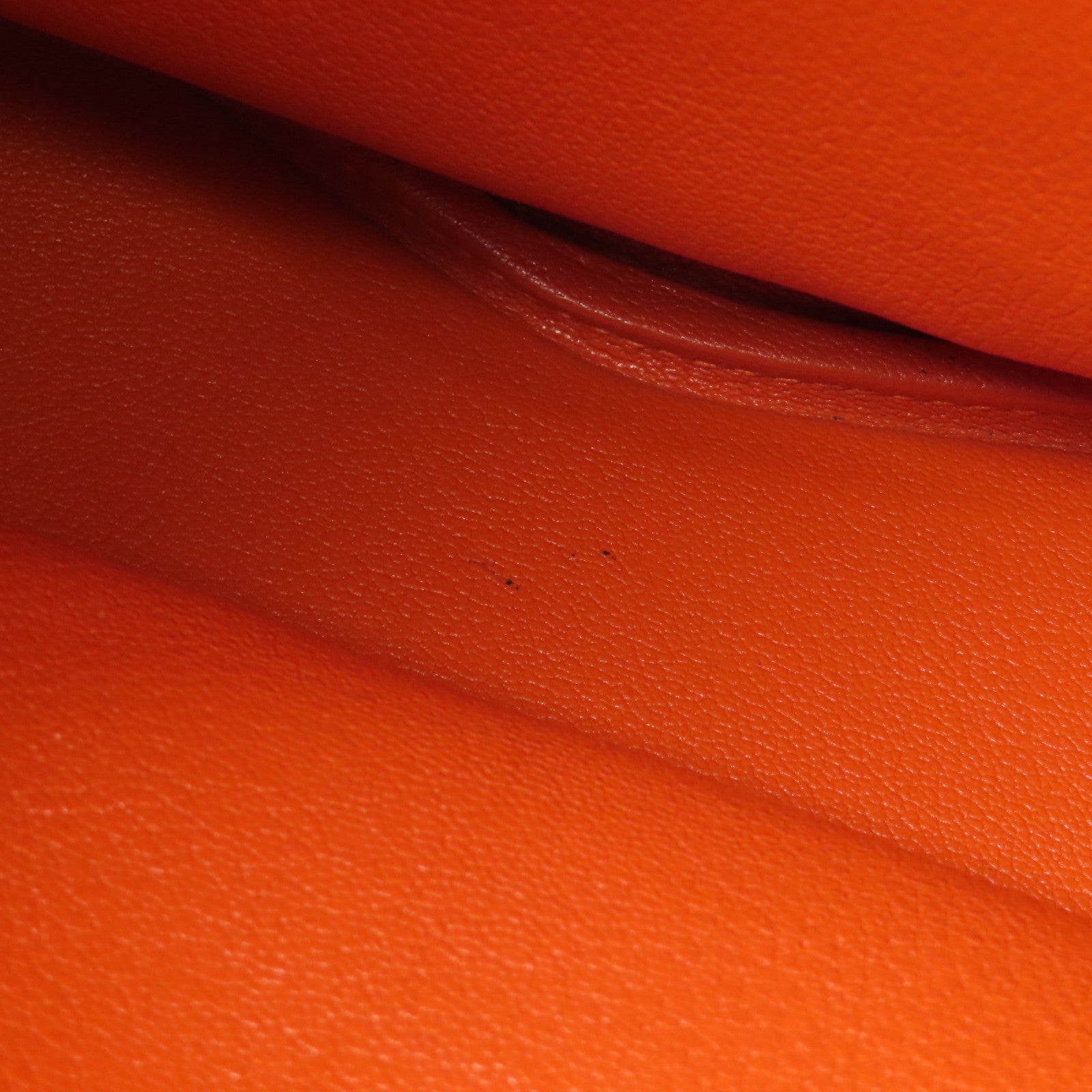 HERMES Togo皮革So Kelly 26銀扣肩背袋Feu