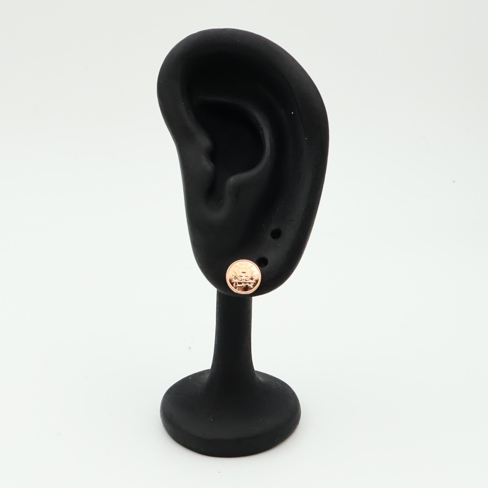 HERMES 18K玫瑰金Ex-Libris Earrings耳環