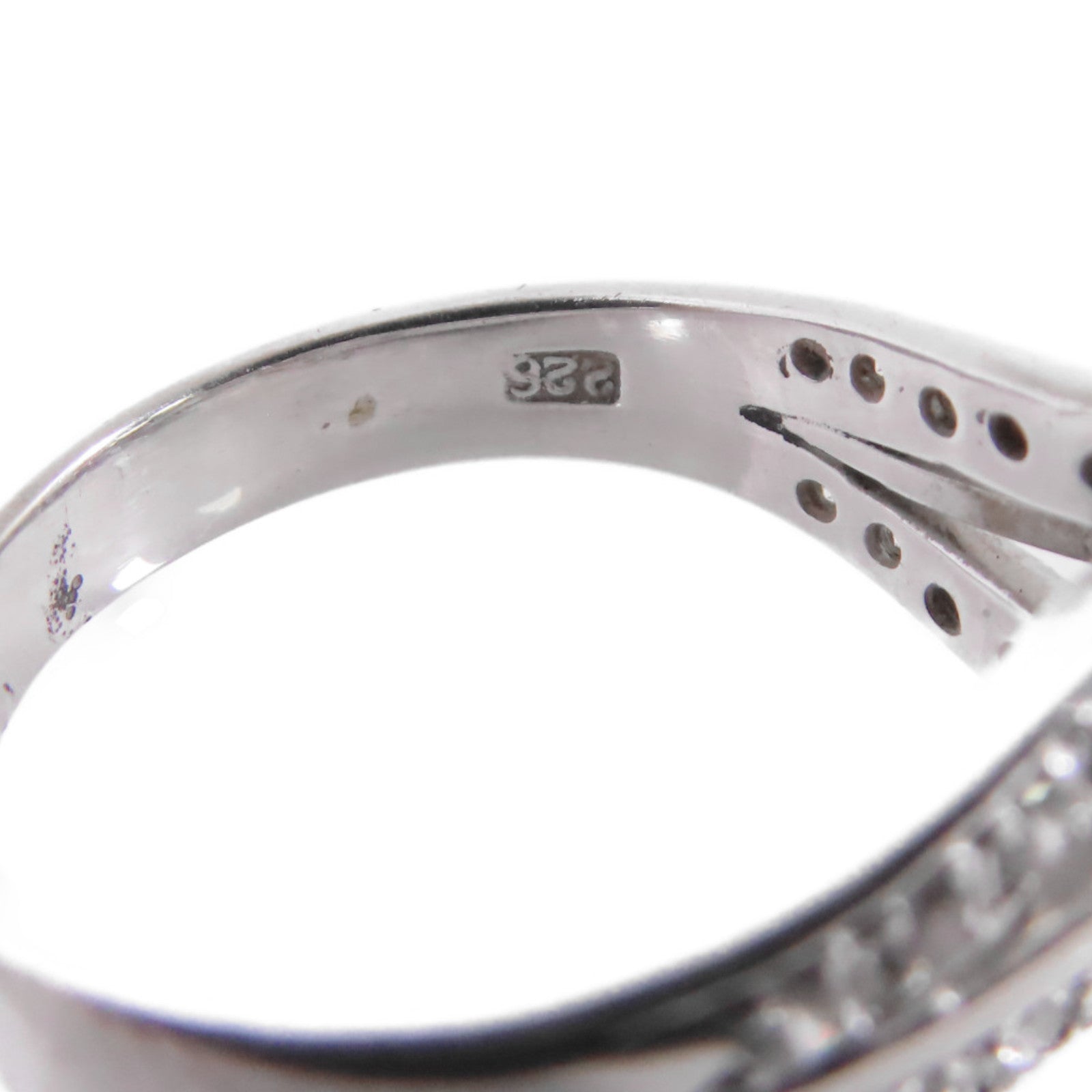 JEWELRY 18K白金/鑽石Diamond Ring戒指US#6.5