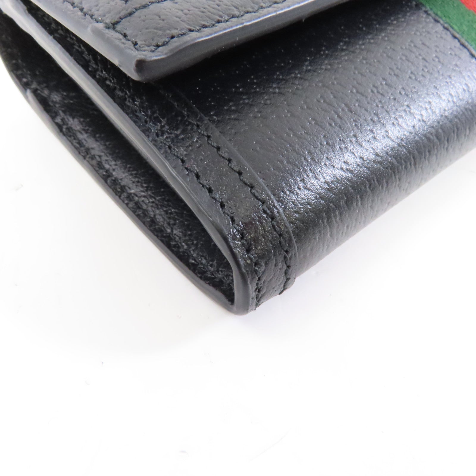 GUCCI 牛皮皮革Ophidia Long Wallet金扣長錢包黑色