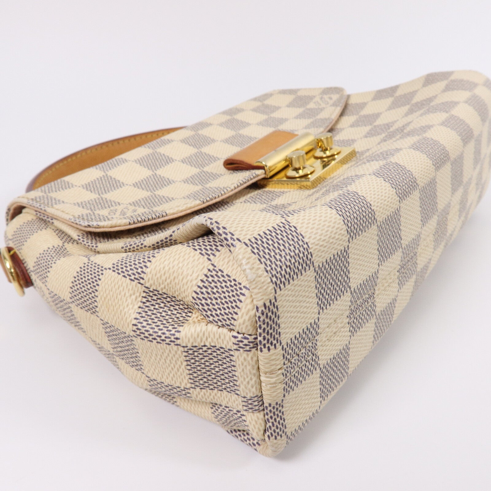LOUIS VUITTON Damier Croisette手挽肩背兩用袋