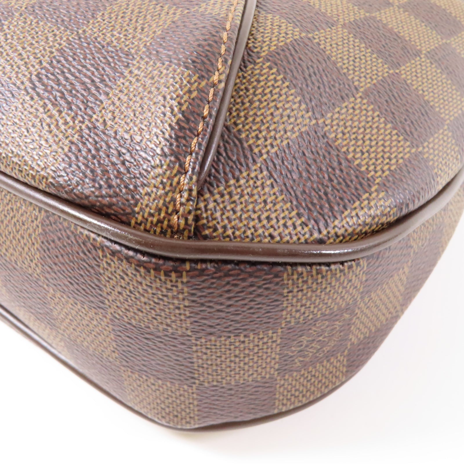 LOUIS VUITTON Damier Thames PM金扣肩背袋啡色