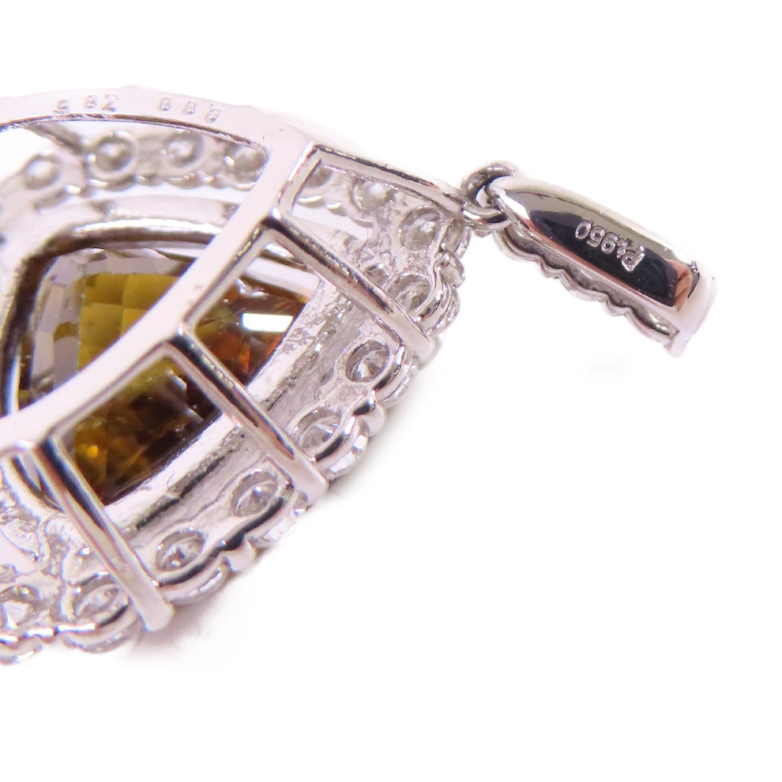 JEWELRY 【激減優惠】PT950鉑金/7.85ct榍石/0.88ct鑽石Sphene  Diamond Top吊墜頭扣