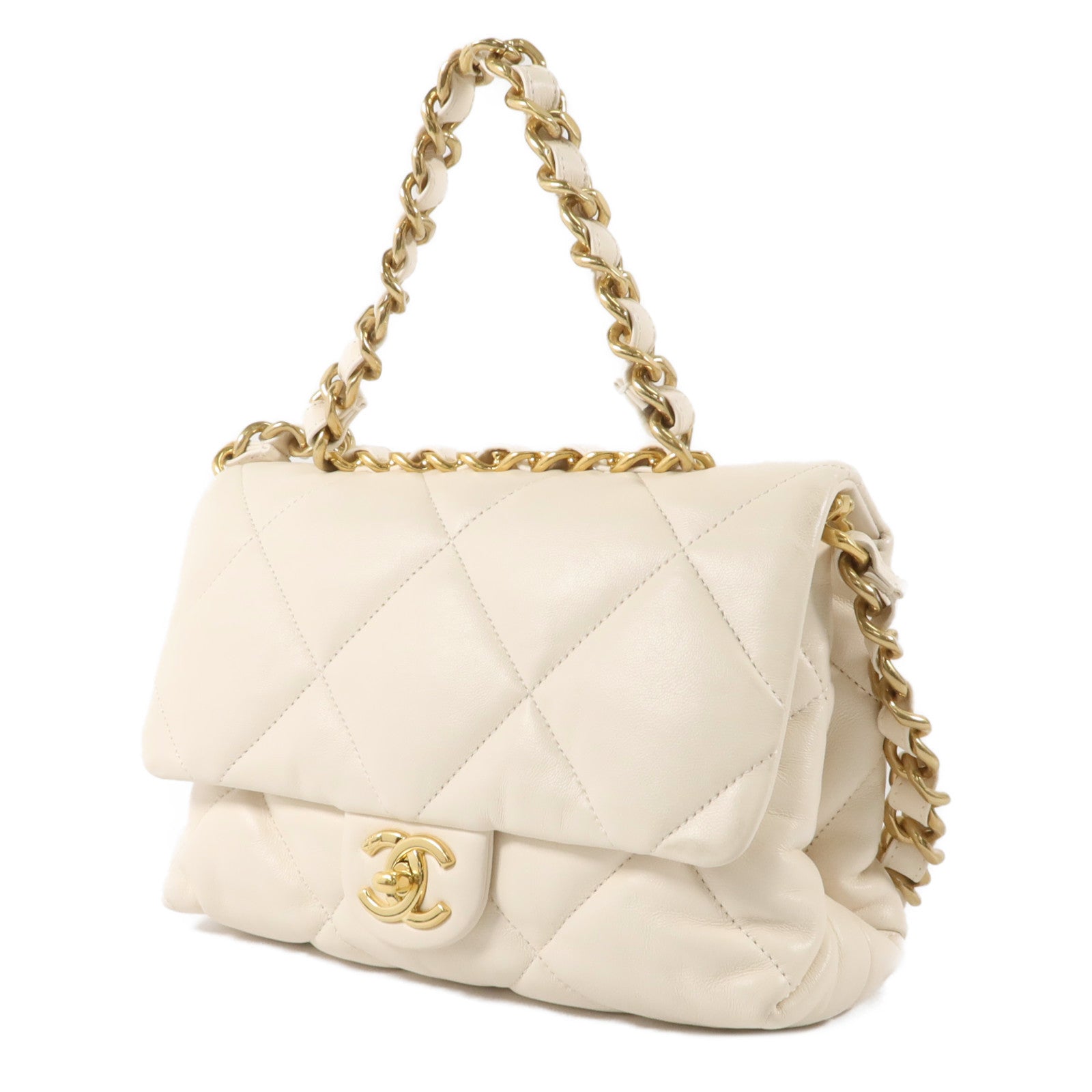 CHANEL 羊皮皮革Chanel 19手挽肩背兩用袋