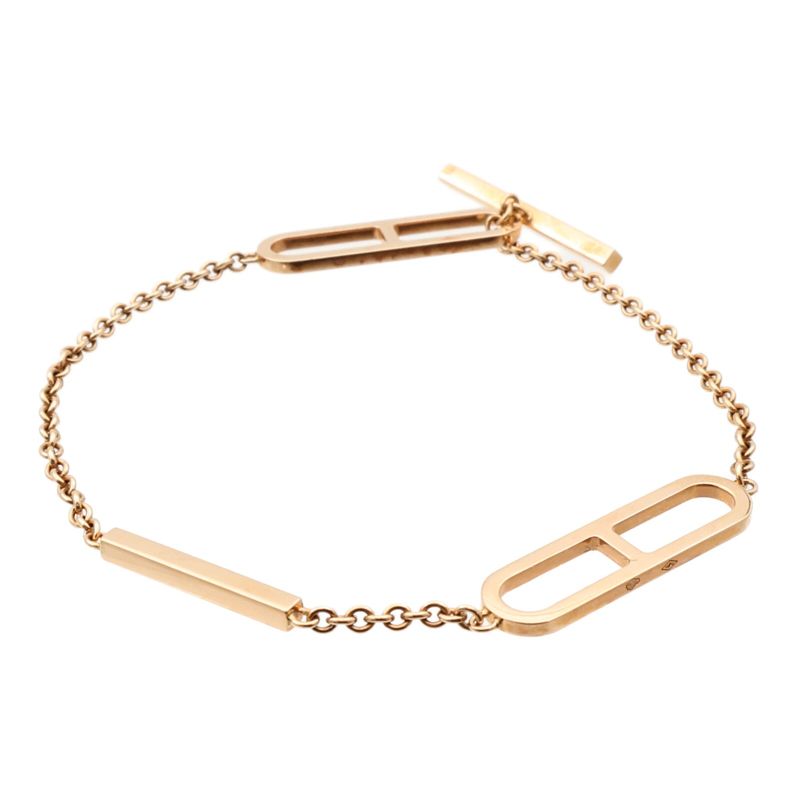 HERMES 18K玫瑰金Ever Chaine d'ancre Bracelet手鏈