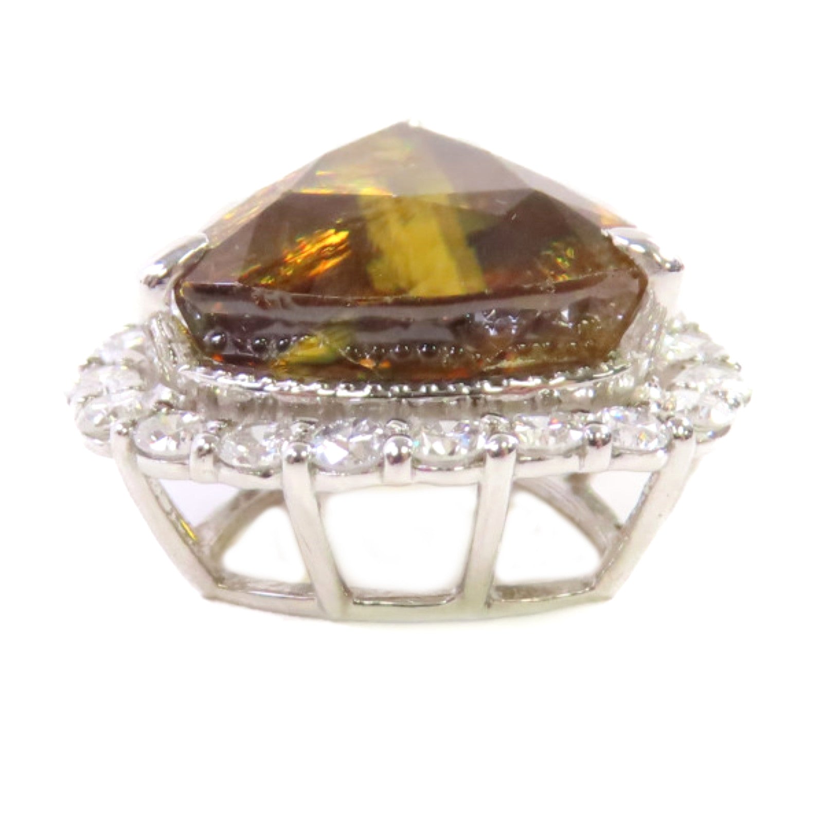 JEWELRY 【激減優惠】PT950鉑金/7.85ct榍石/0.88ct鑽石Sphene  Diamond Top吊墜頭扣