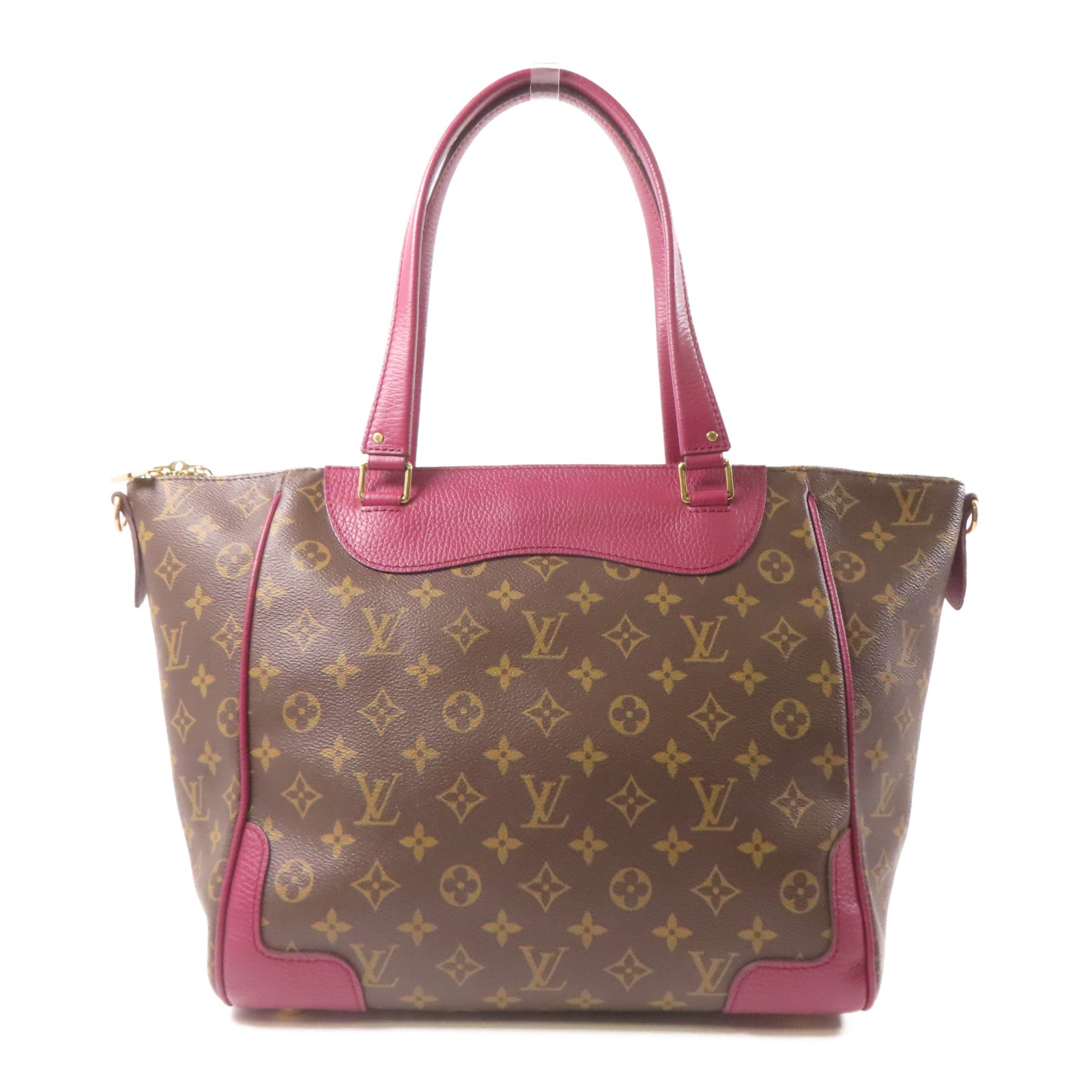 LOUIS VUITTON 【激減優惠】Monogram Estrela MM金扣肩背袋啡色/酒紅色