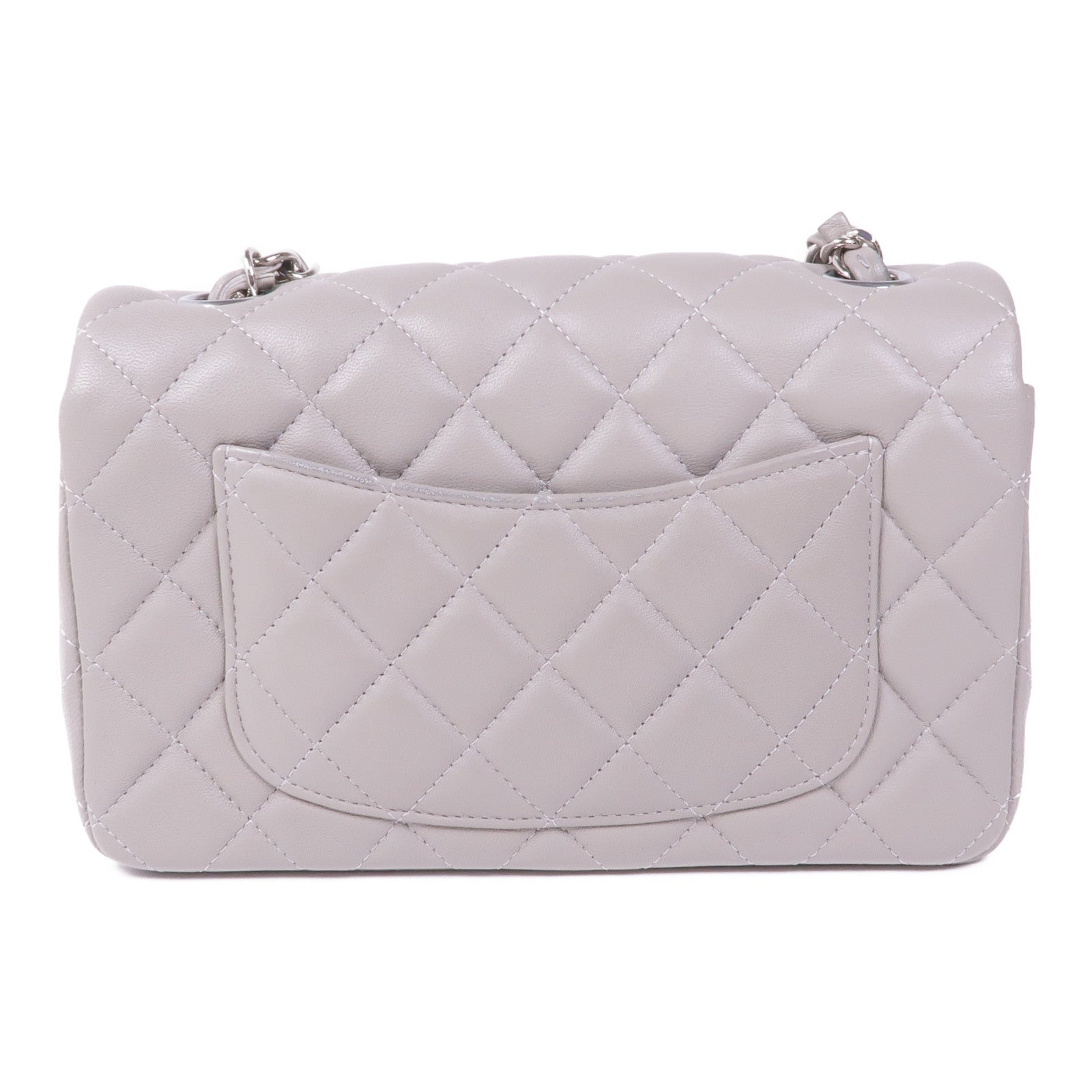 CHANEL 羊皮皮革Classic 20銀扣鏈帶肩背袋