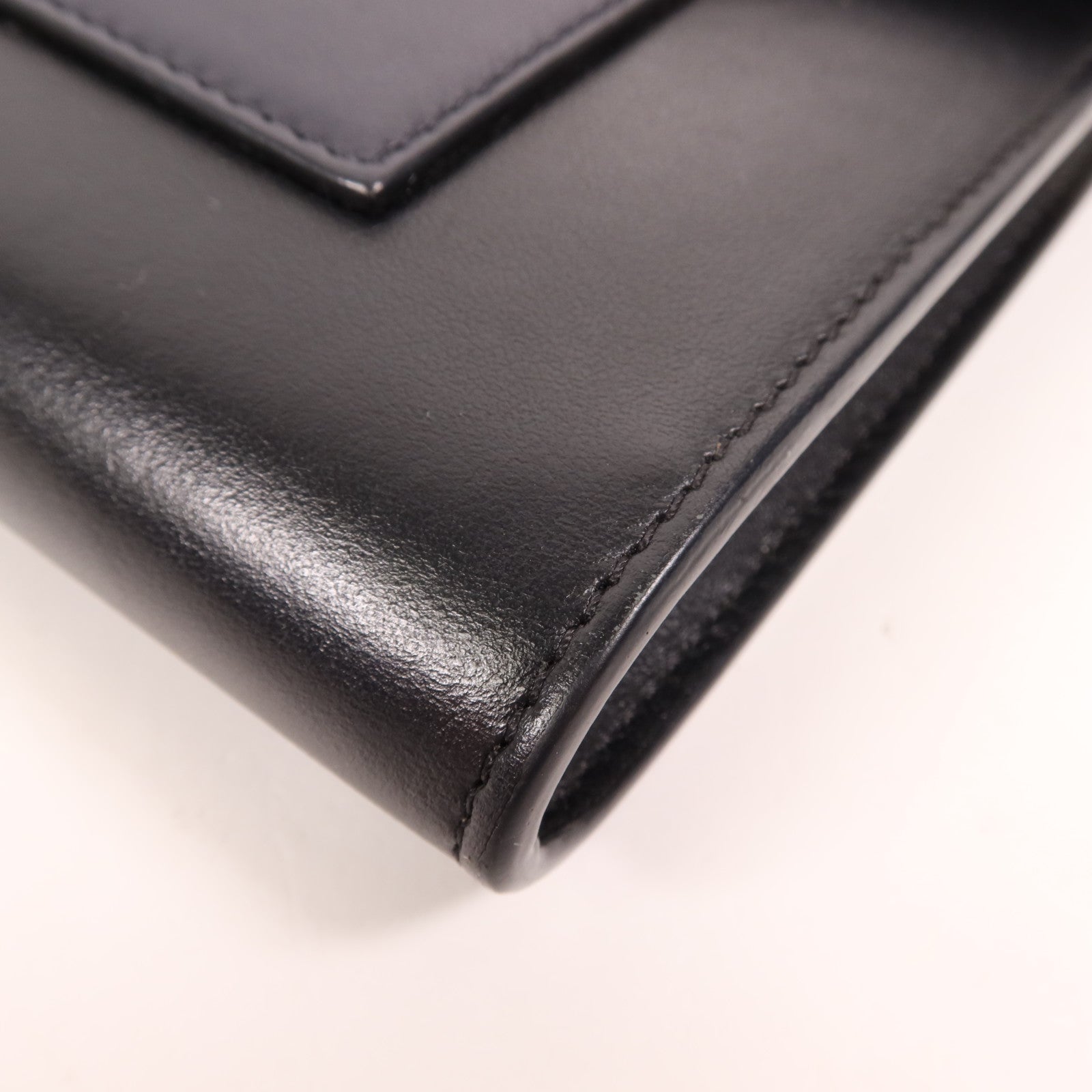 CELINE 牛皮皮革Chain Shoulder金扣鏈帶肩背袋