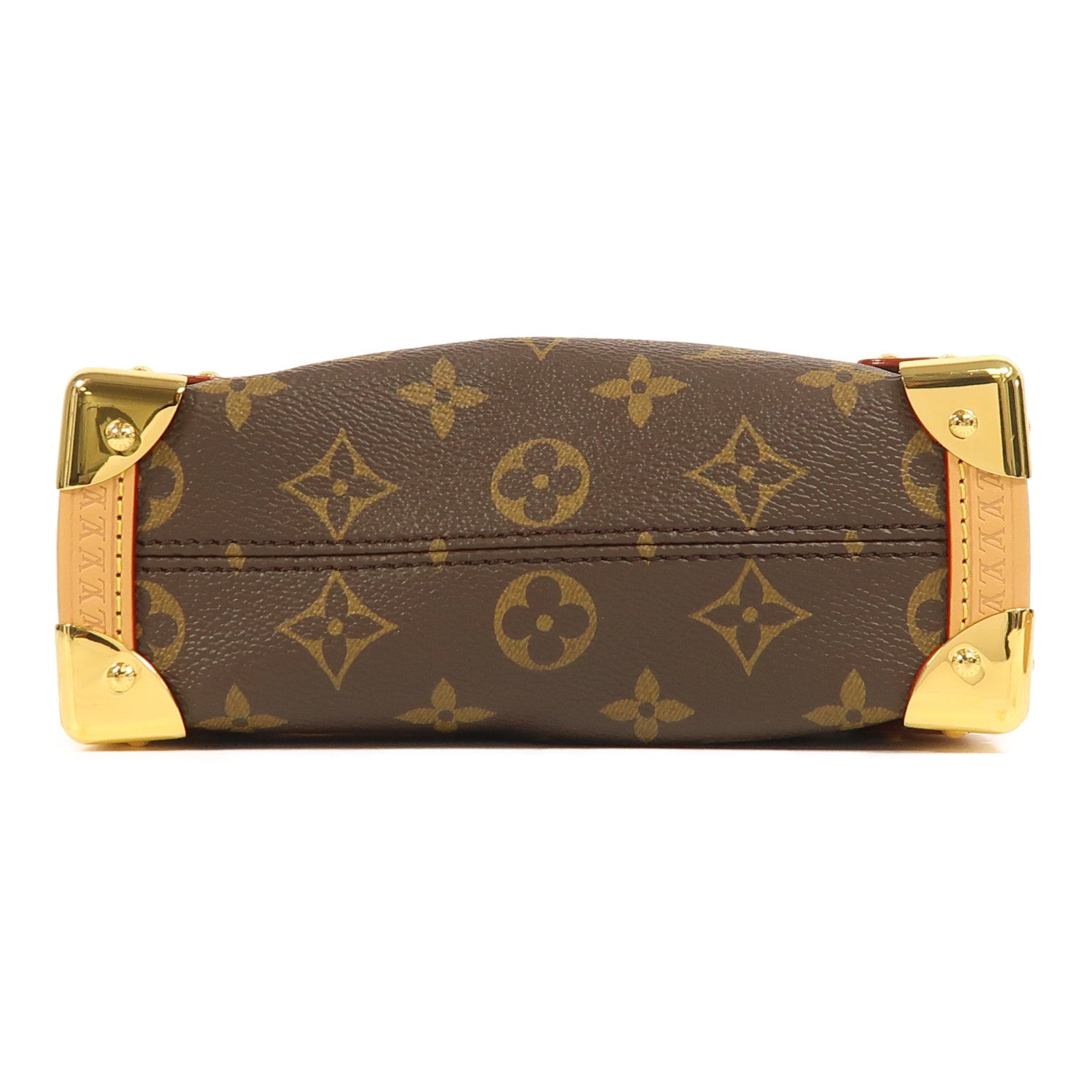 LOUIS VUITTON Monogram Side Trunk PM金扣手挽肩背兩用袋
