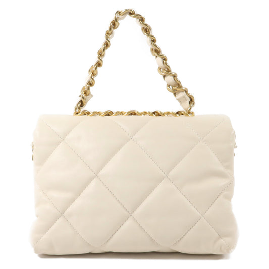 CHANEL 羊皮皮革Chanel 19手挽肩背兩用袋