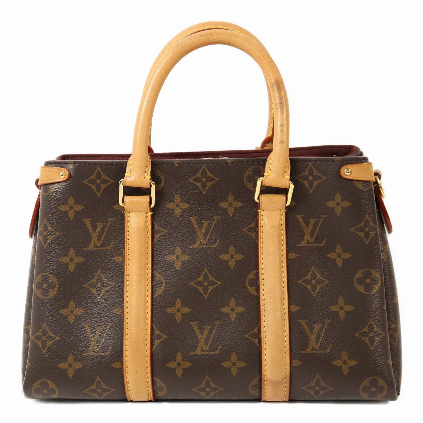 LOUIS VUITTON Monogram Soufflot BB金扣手挽肩背兩用袋