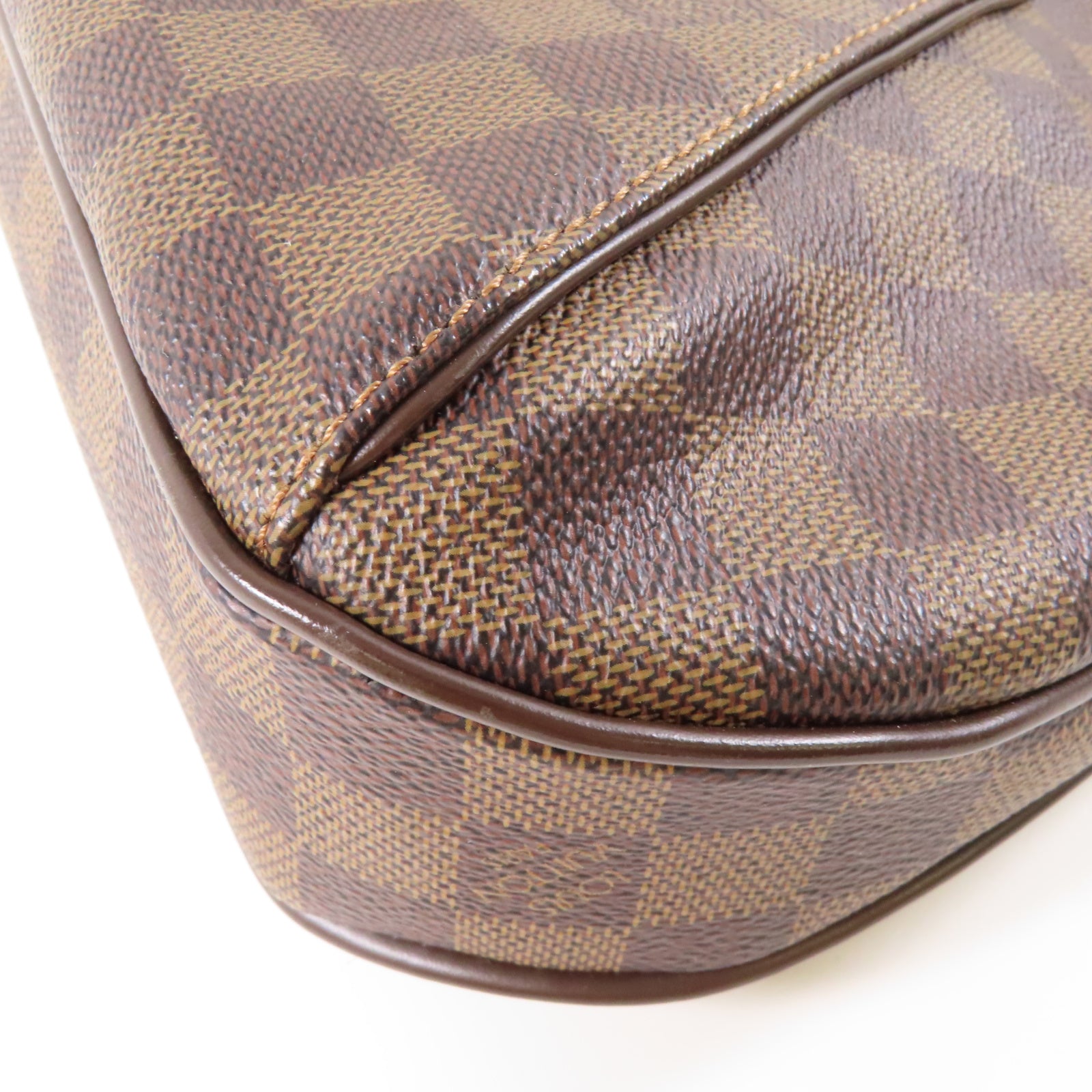 LOUIS VUITTON Damier Thames PM金扣肩背袋啡色