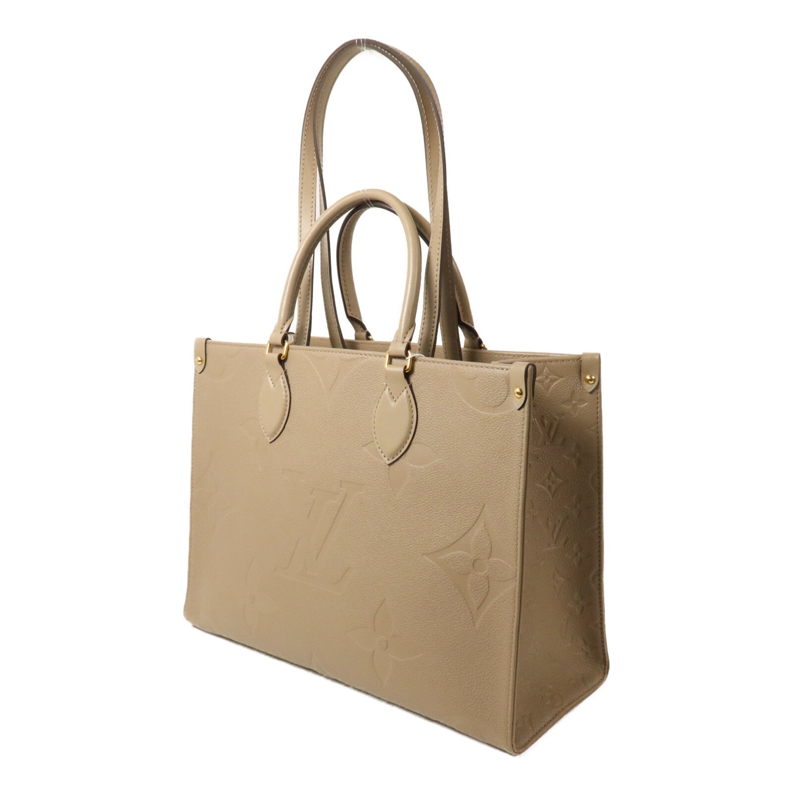 LOUIS VUITTON Monogram Empreinte On The Go MM手挽肩背兩用袋