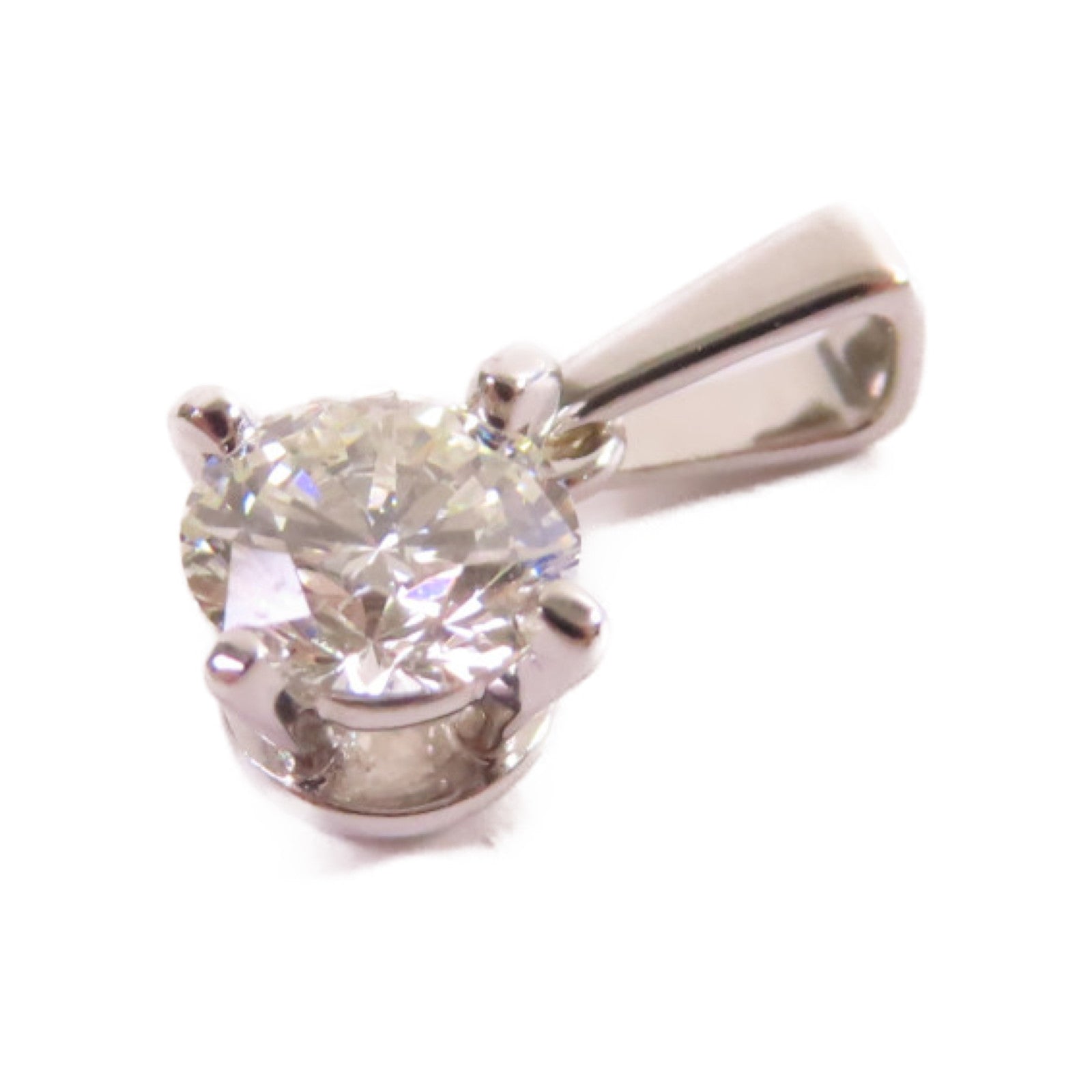 JEWELRY 18K白金/0.35ct鑽石Diamond Pendant Top吊墜頭扣