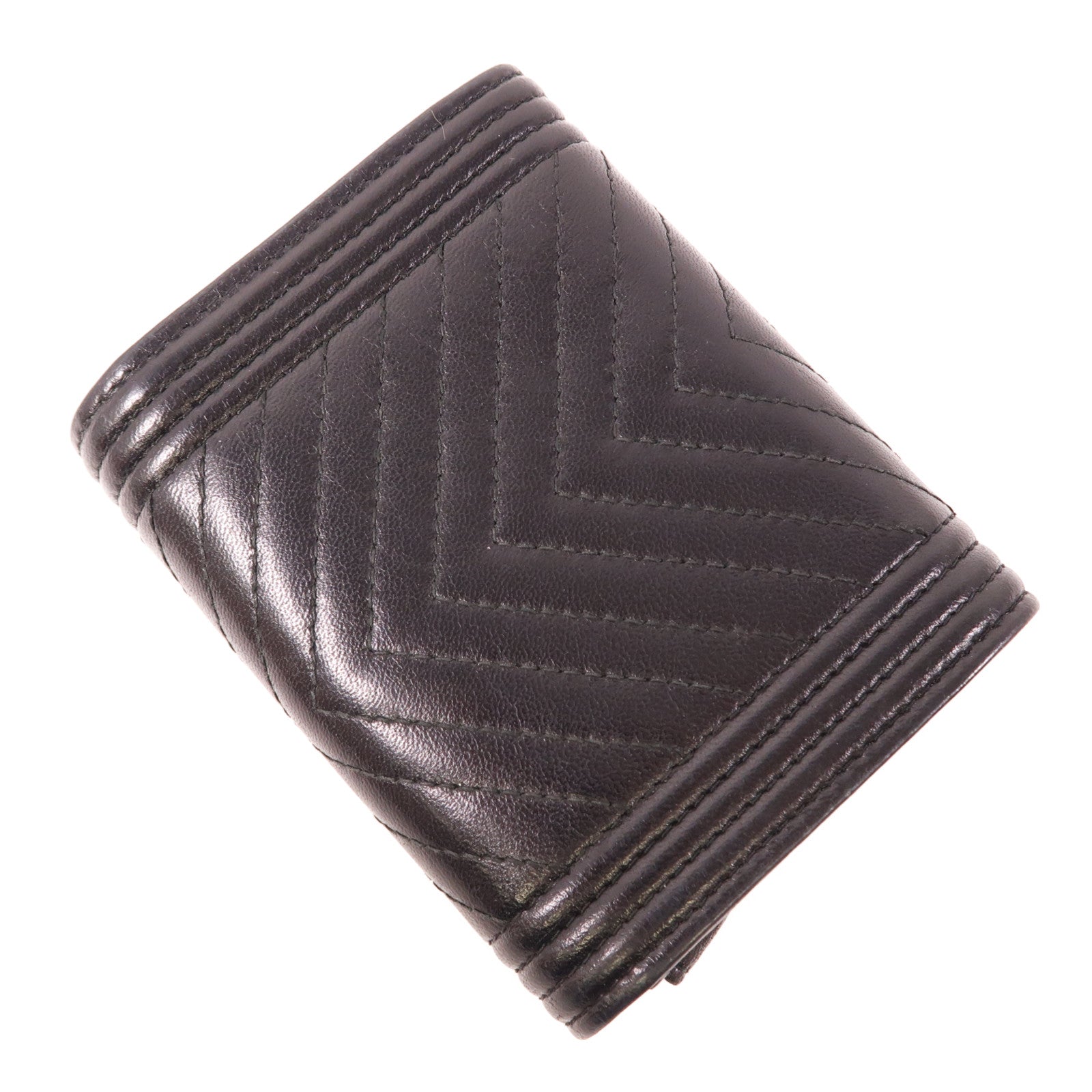 CHANEL 牛皮皮革Card Holder金扣卡片套