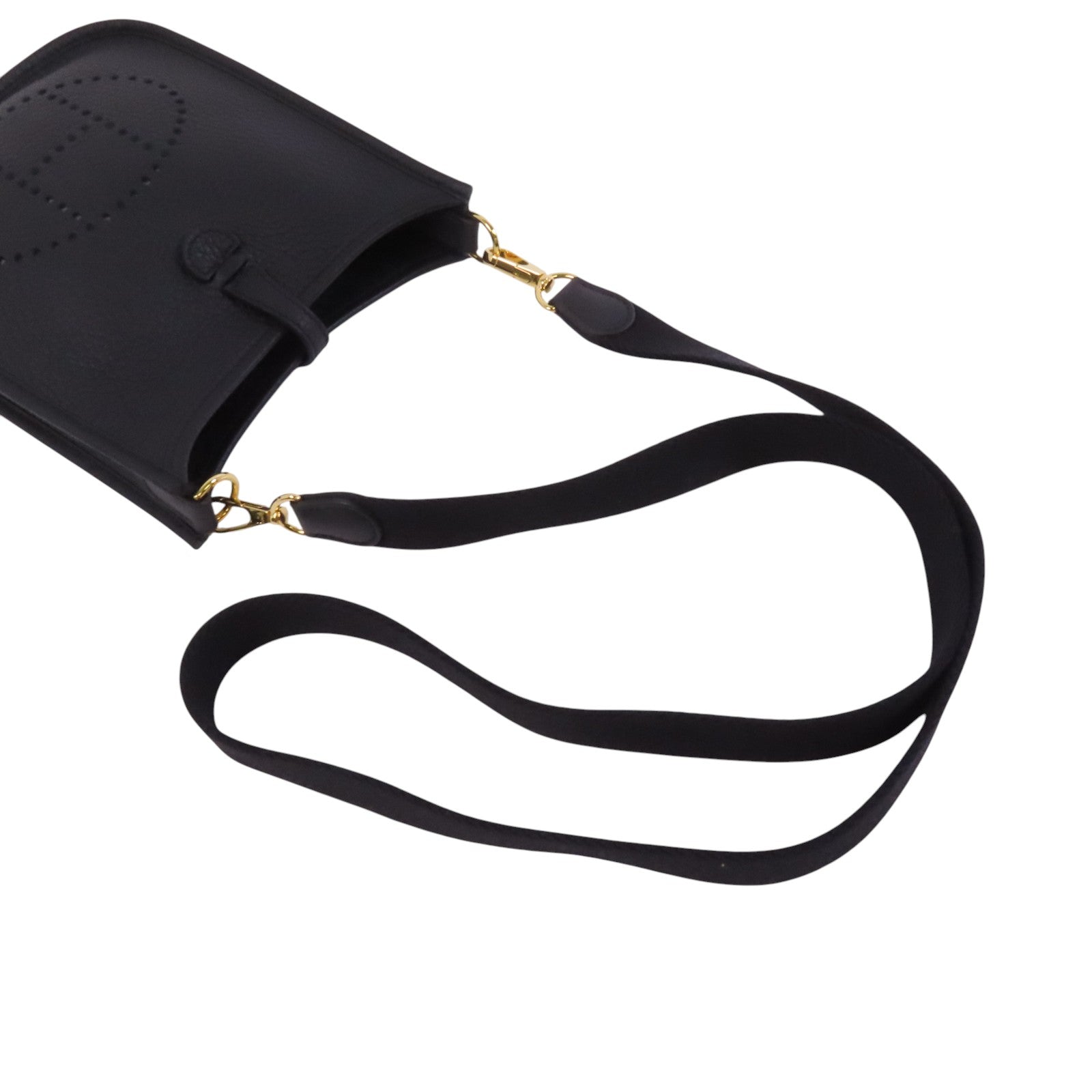 HERMES Clemence皮革Evelyne TPM金扣肩背袋