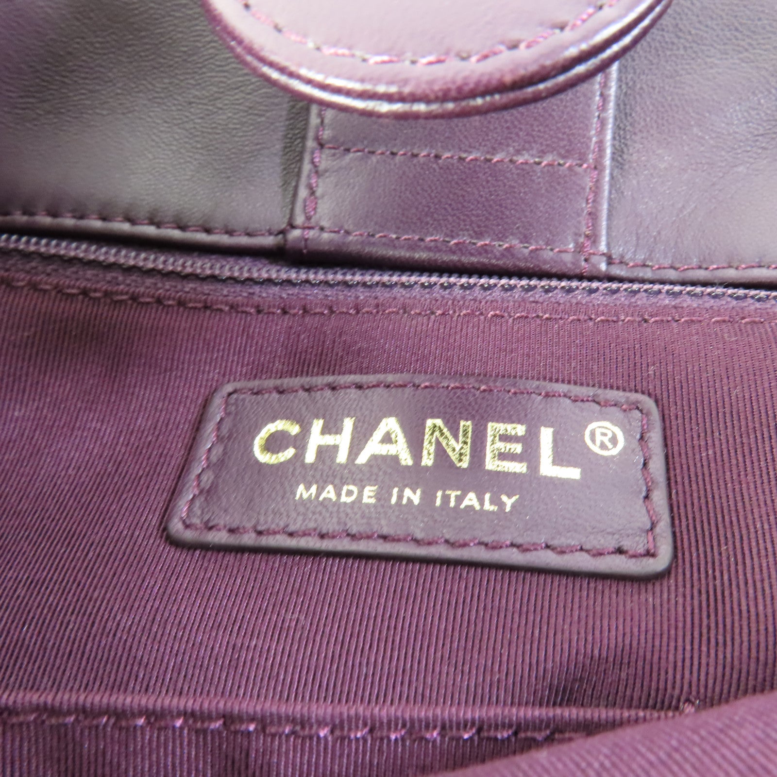 CHANEL 羊皮皮革Shoulder Bag金扣鏈帶肩背袋
