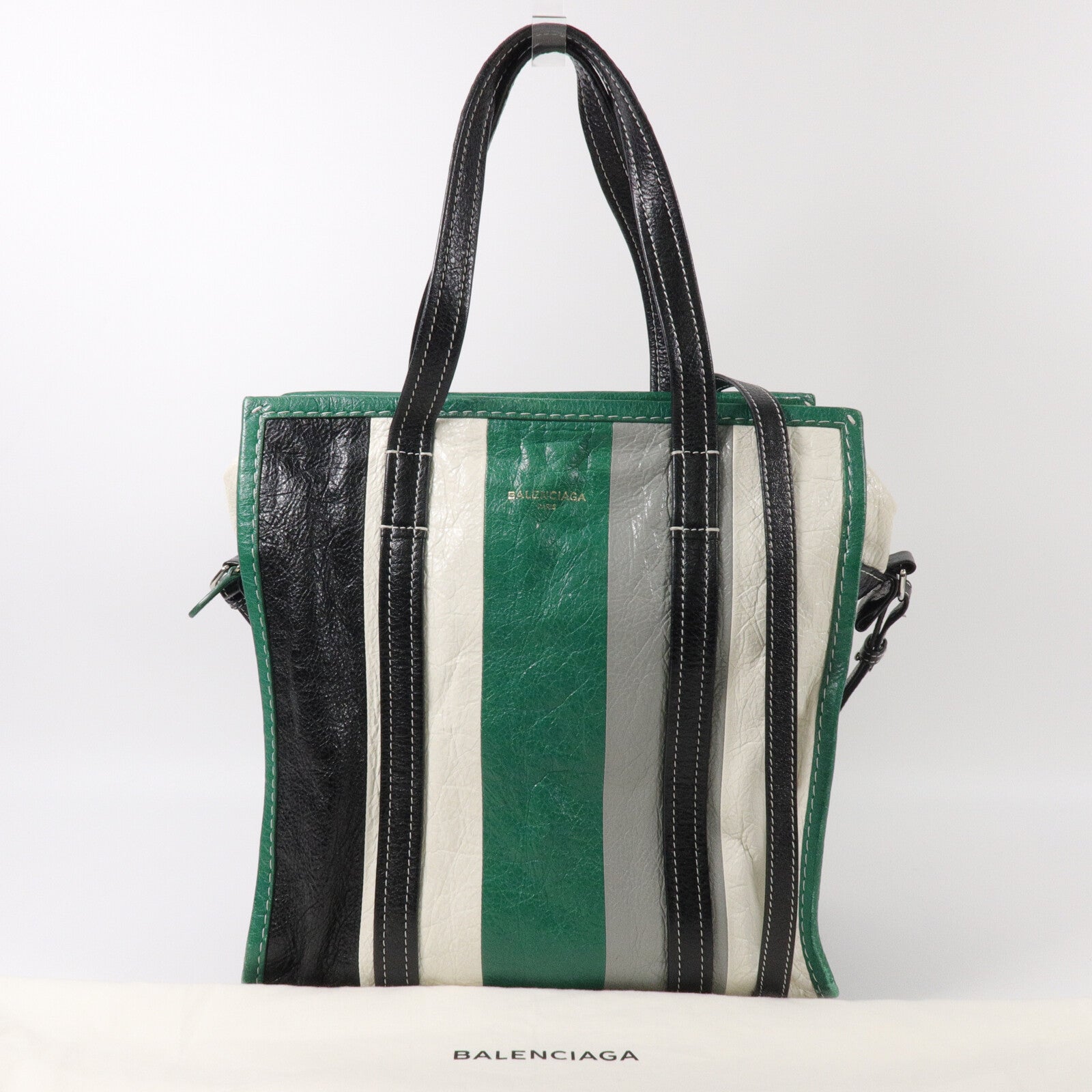 BALENCIAGA 牛皮皮革Bazar手挽肩背兩用袋