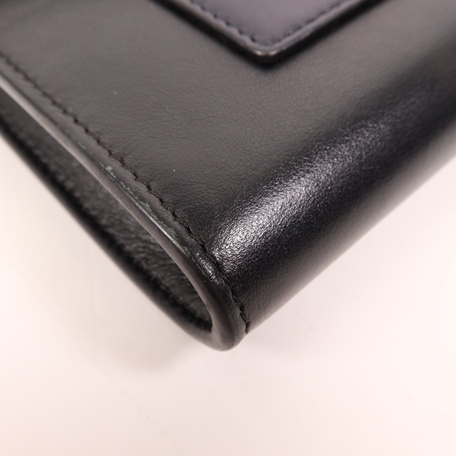 CELINE 牛皮皮革Chain Shoulder金扣鏈帶肩背袋