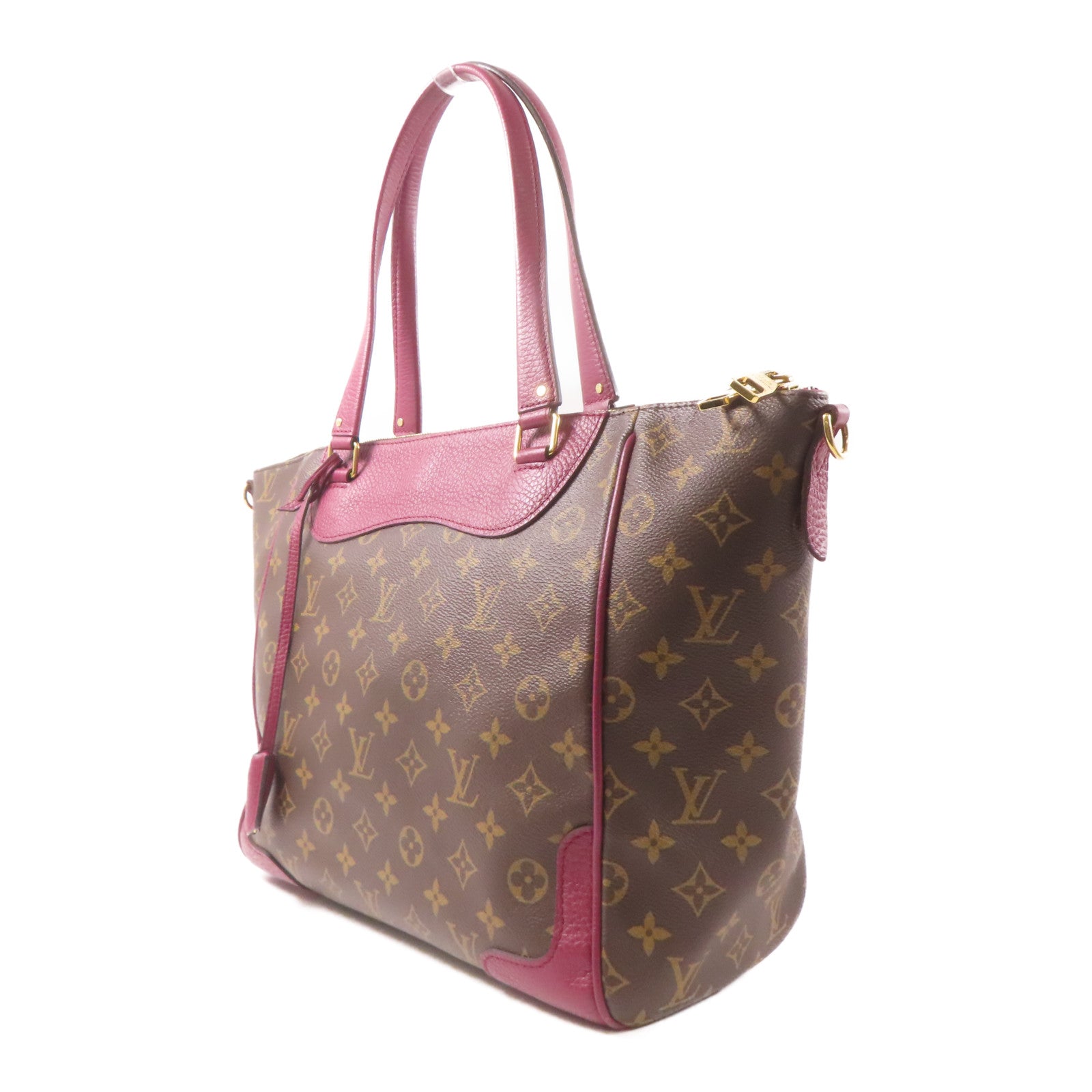 LOUIS VUITTON 【激減優惠】Monogram Estrela MM金扣肩背袋啡色/酒紅色