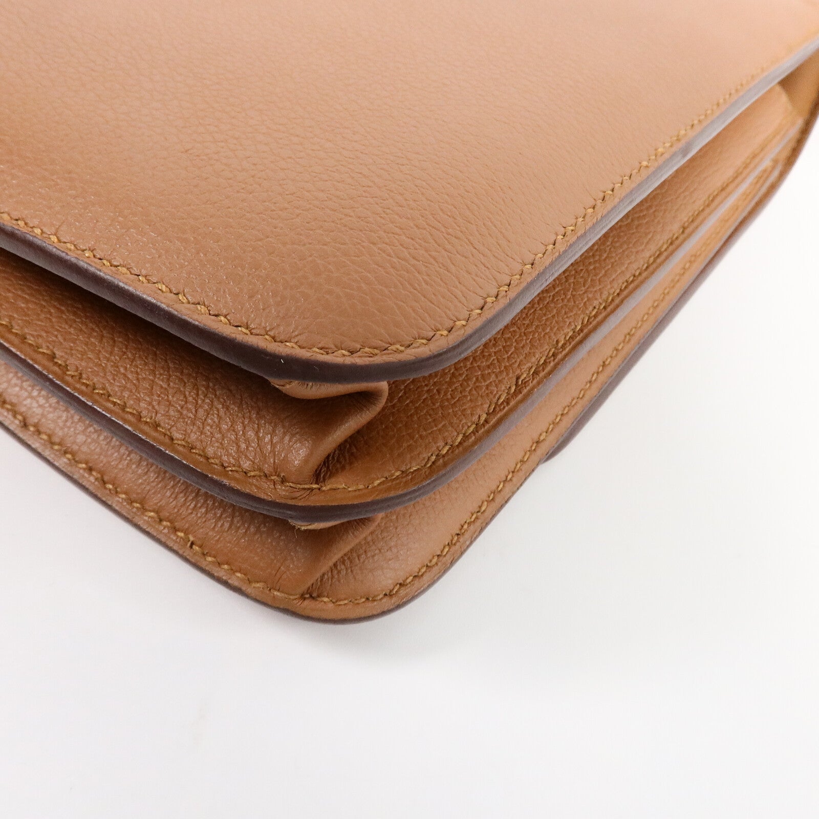 HERMES Evercolor皮革2002 肩背袋Gold