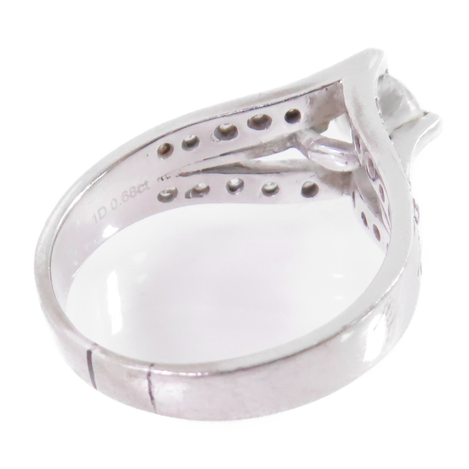 JEWELRY 18K白金/鑽石Diamond Ring戒指US#6.5