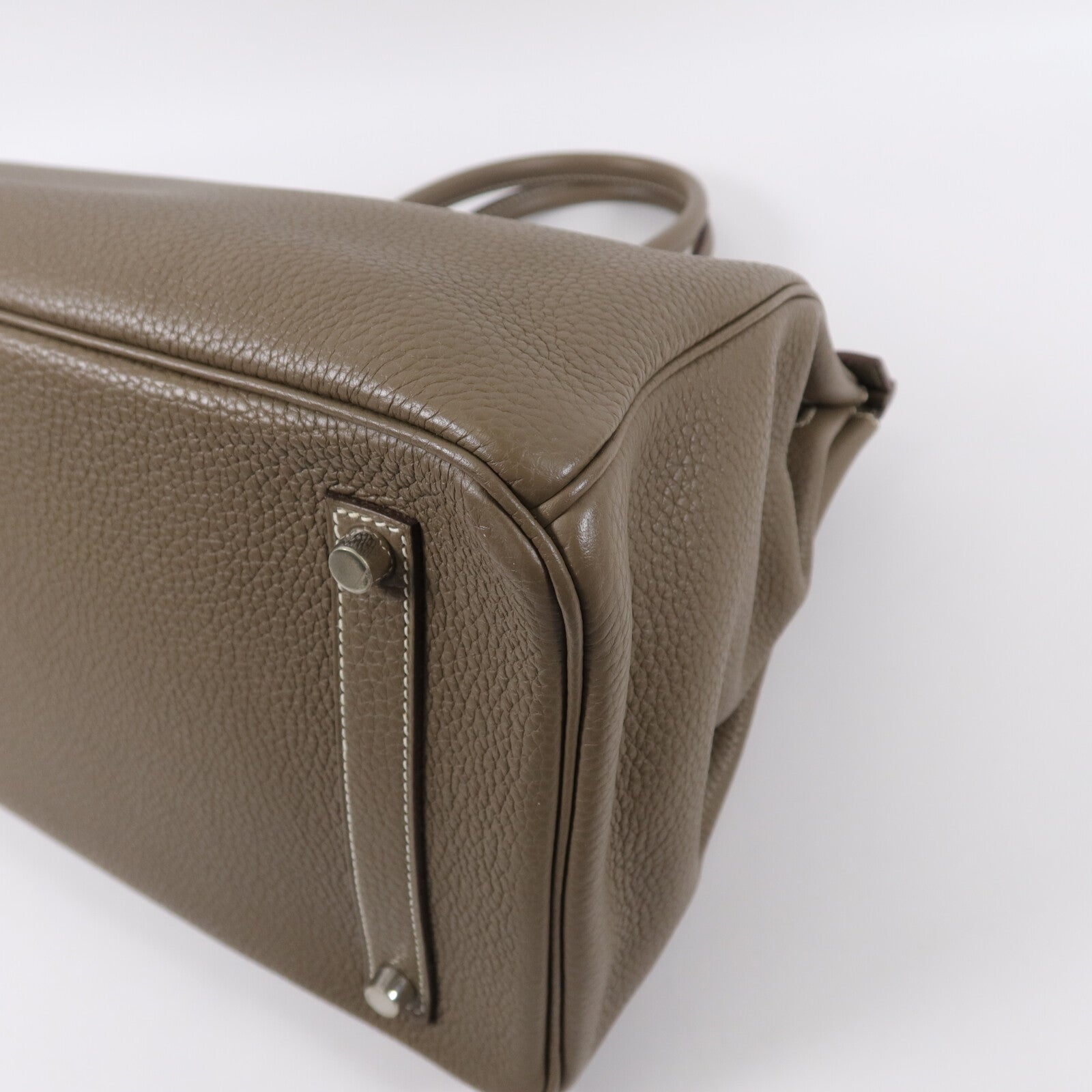 HERMES Clemence皮革Birkin 35手挽袋Etope