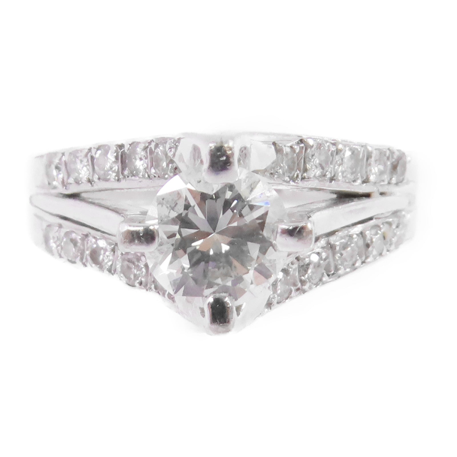 JEWELRY 18K白金/鑽石Diamond Ring戒指US#6.5