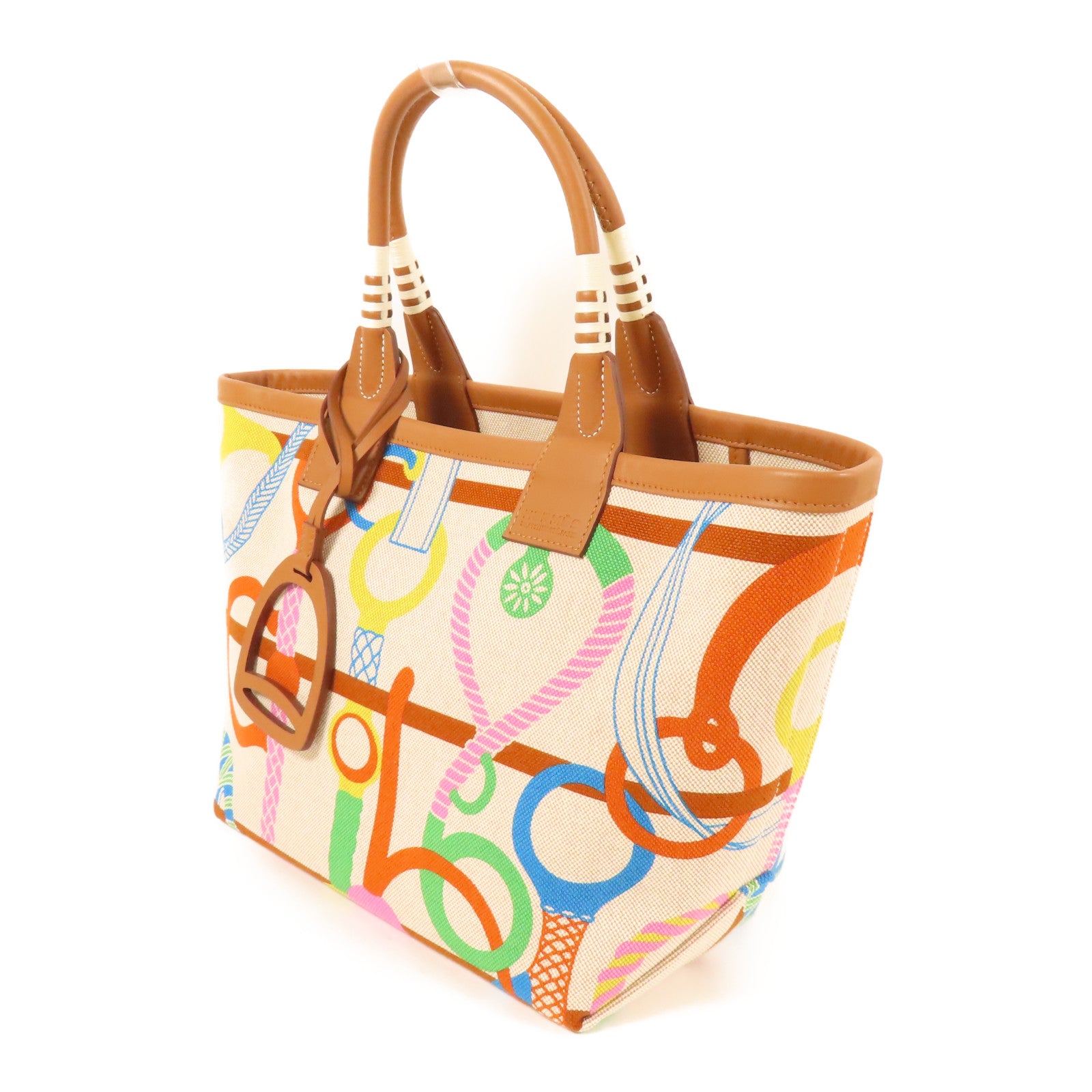 HERMES 帆布/Swift皮革Steeple 25手挽袋