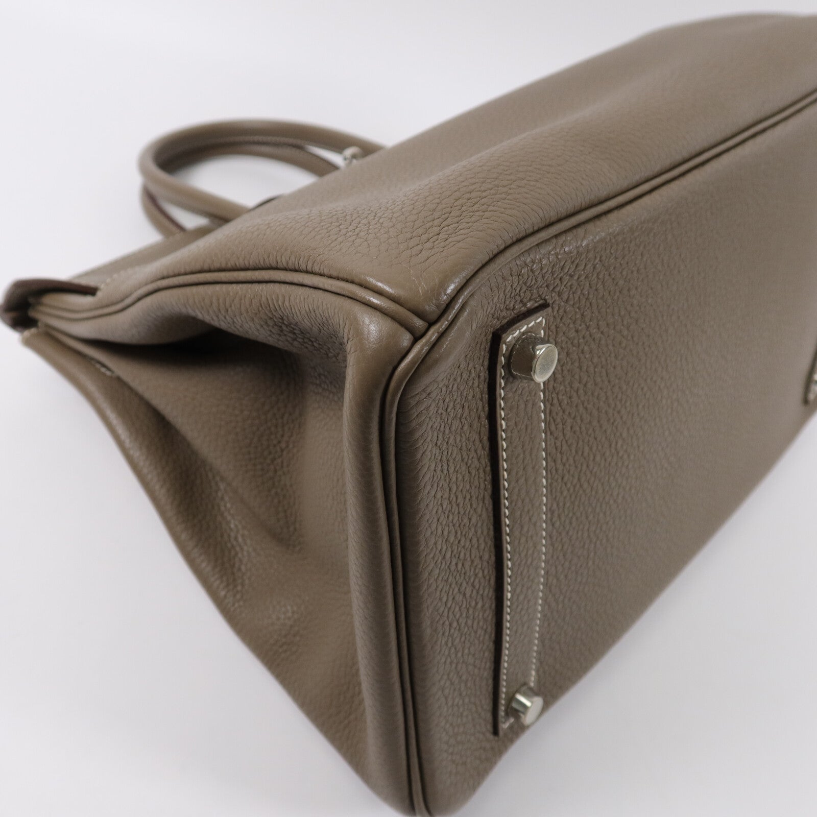 HERMES Clemence皮革Birkin 35手挽袋Etope