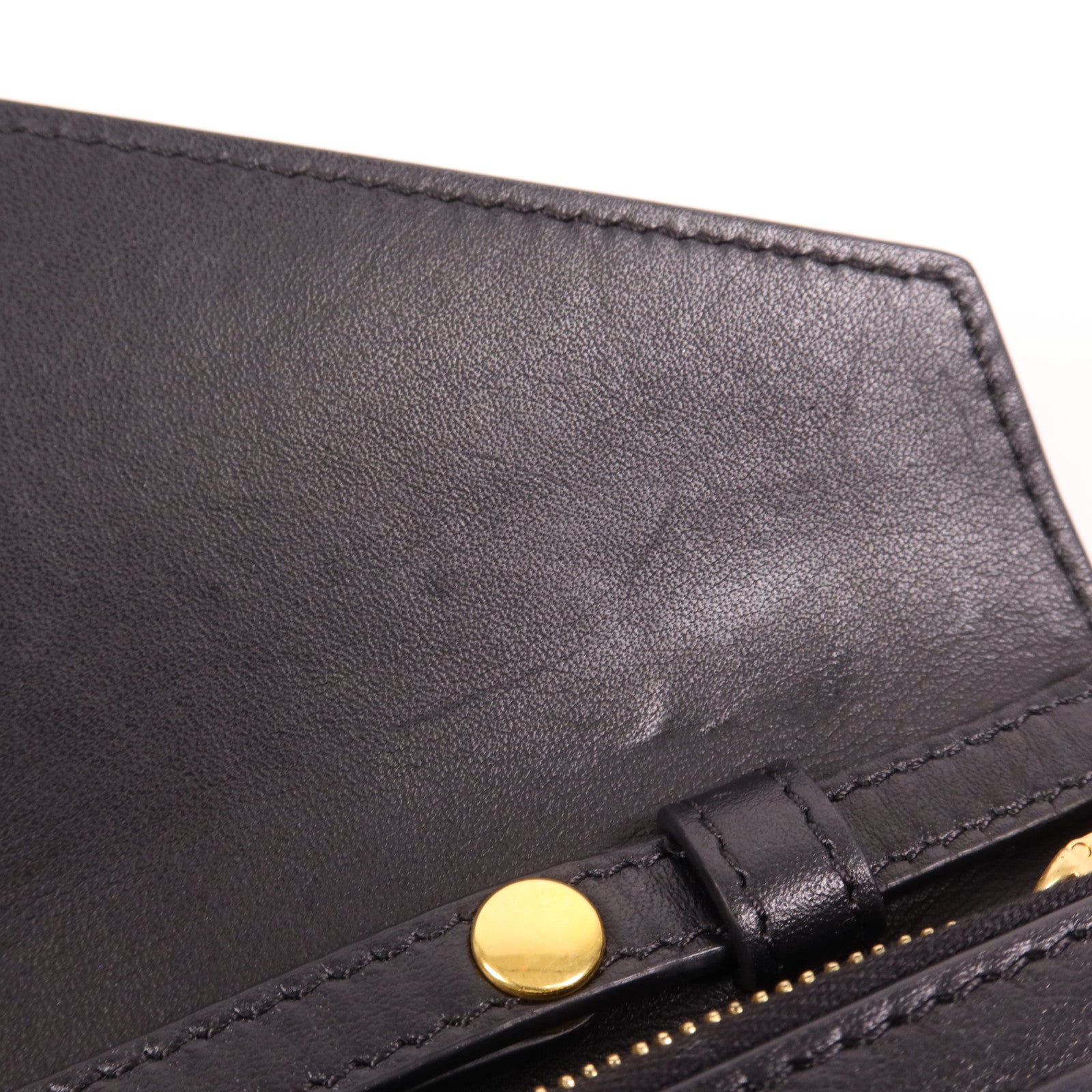 CELINE 牛皮皮革Chain Shoulder金扣鏈帶肩背袋