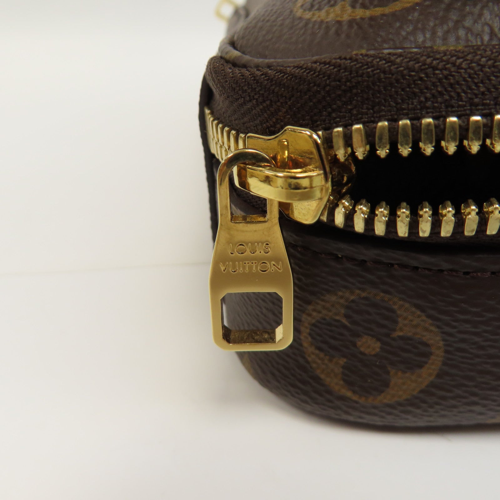 LOUIS VUITTON Monogram Utility Shoulder Bag金扣手挽肩背兩用袋啡色