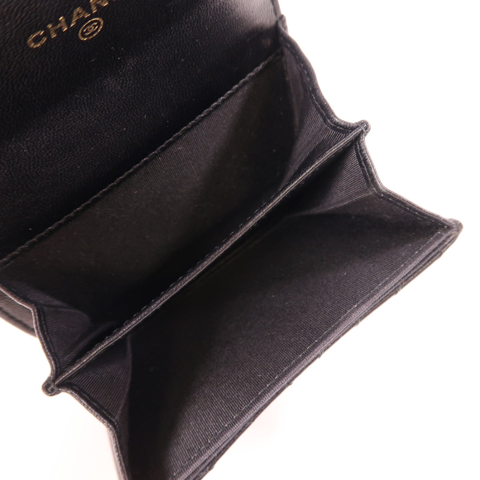 CHANEL 牛皮皮革Card Holder金扣卡片套