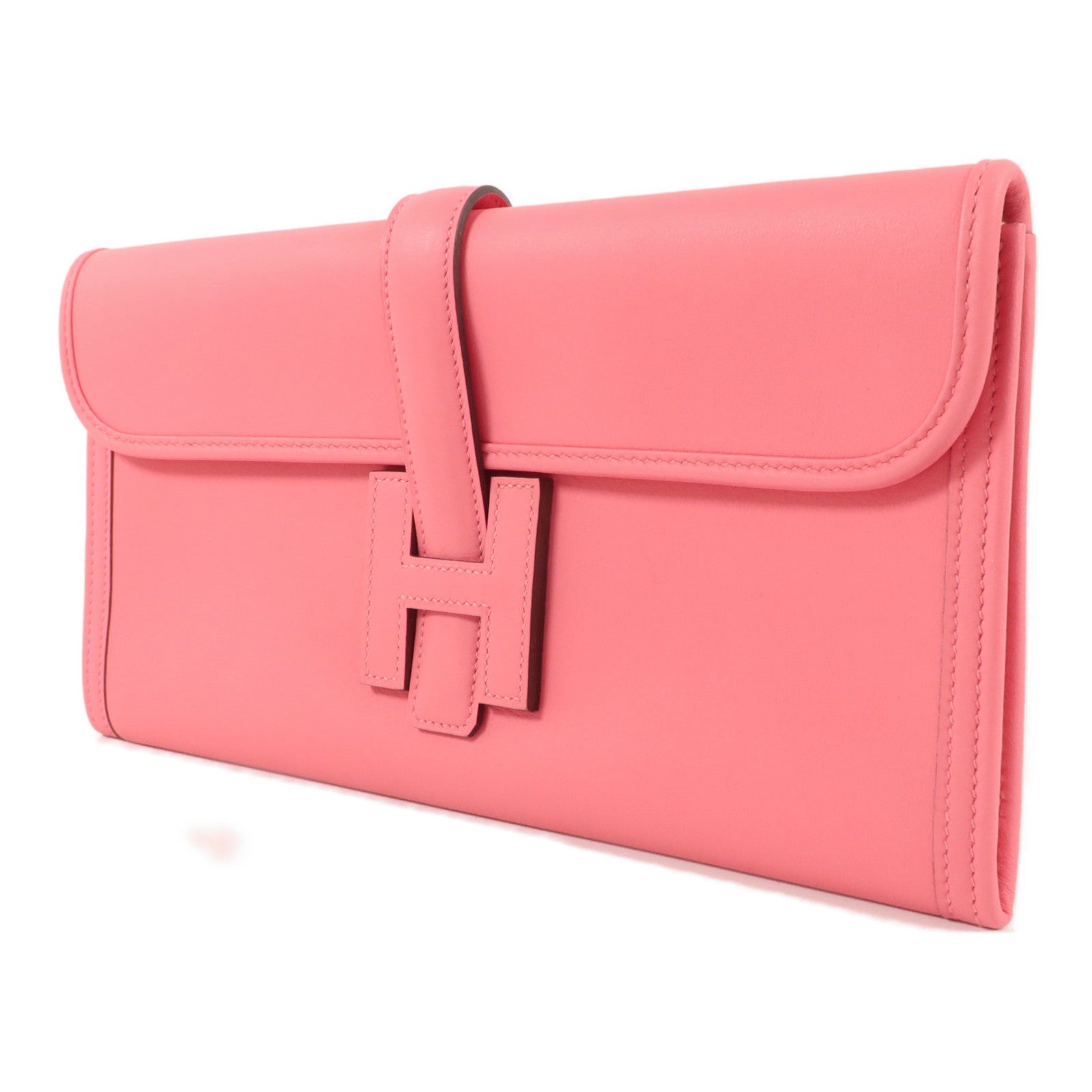 HERMES Swift皮革Jige Elan 29 Clutch手拿包Rose Azalee