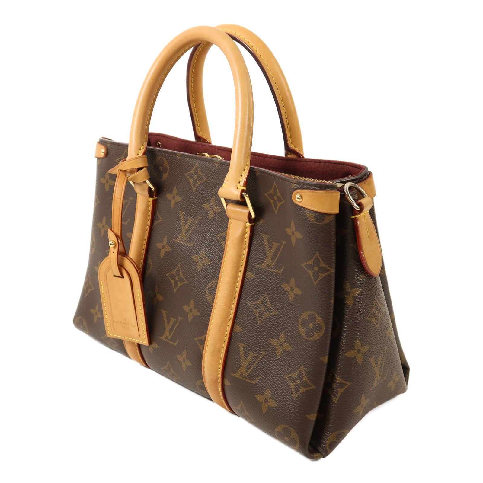 LOUIS VUITTON Monogram Soufflot BB金扣手挽肩背兩用袋