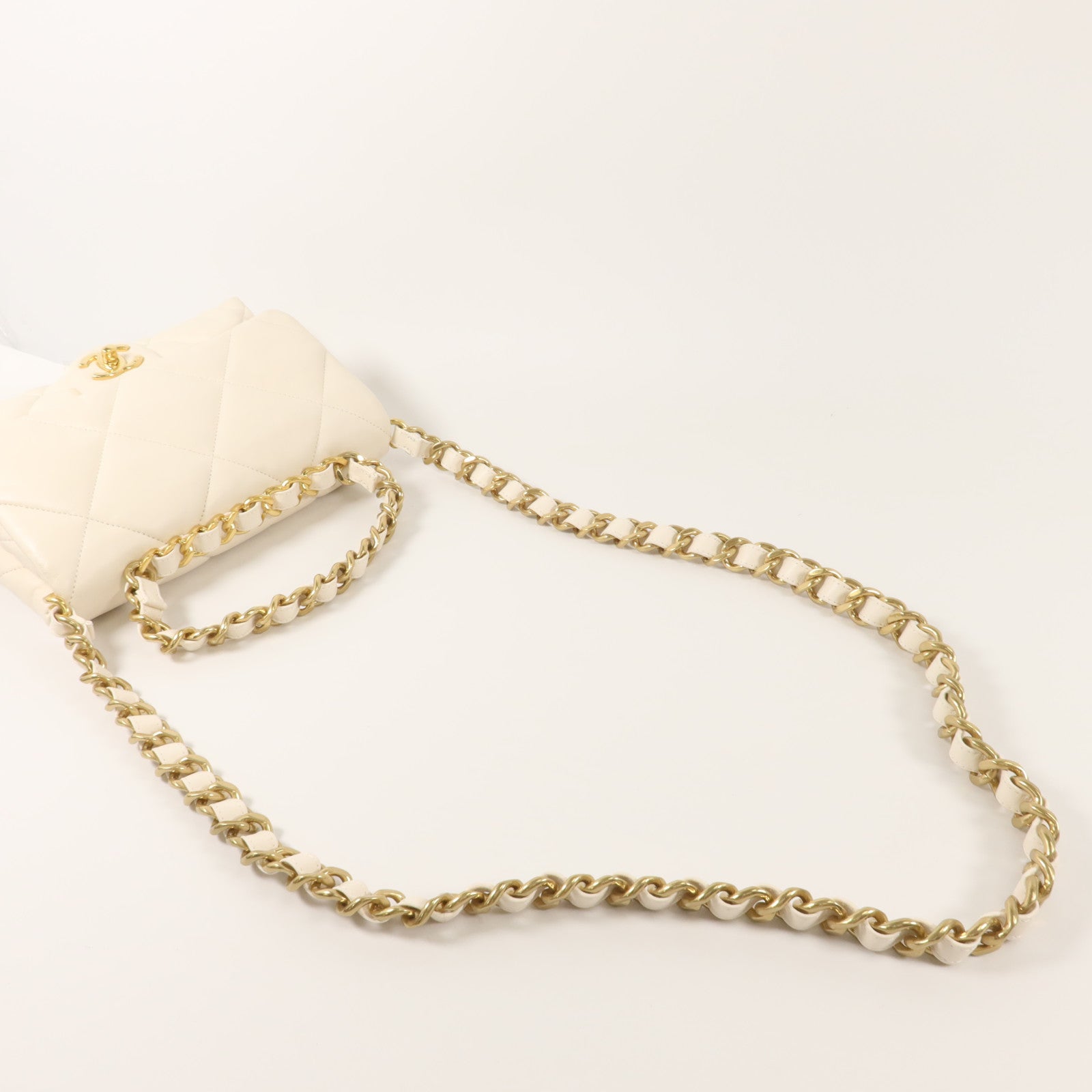 CHANEL 羊皮皮革Chanel 19手挽肩背兩用袋
