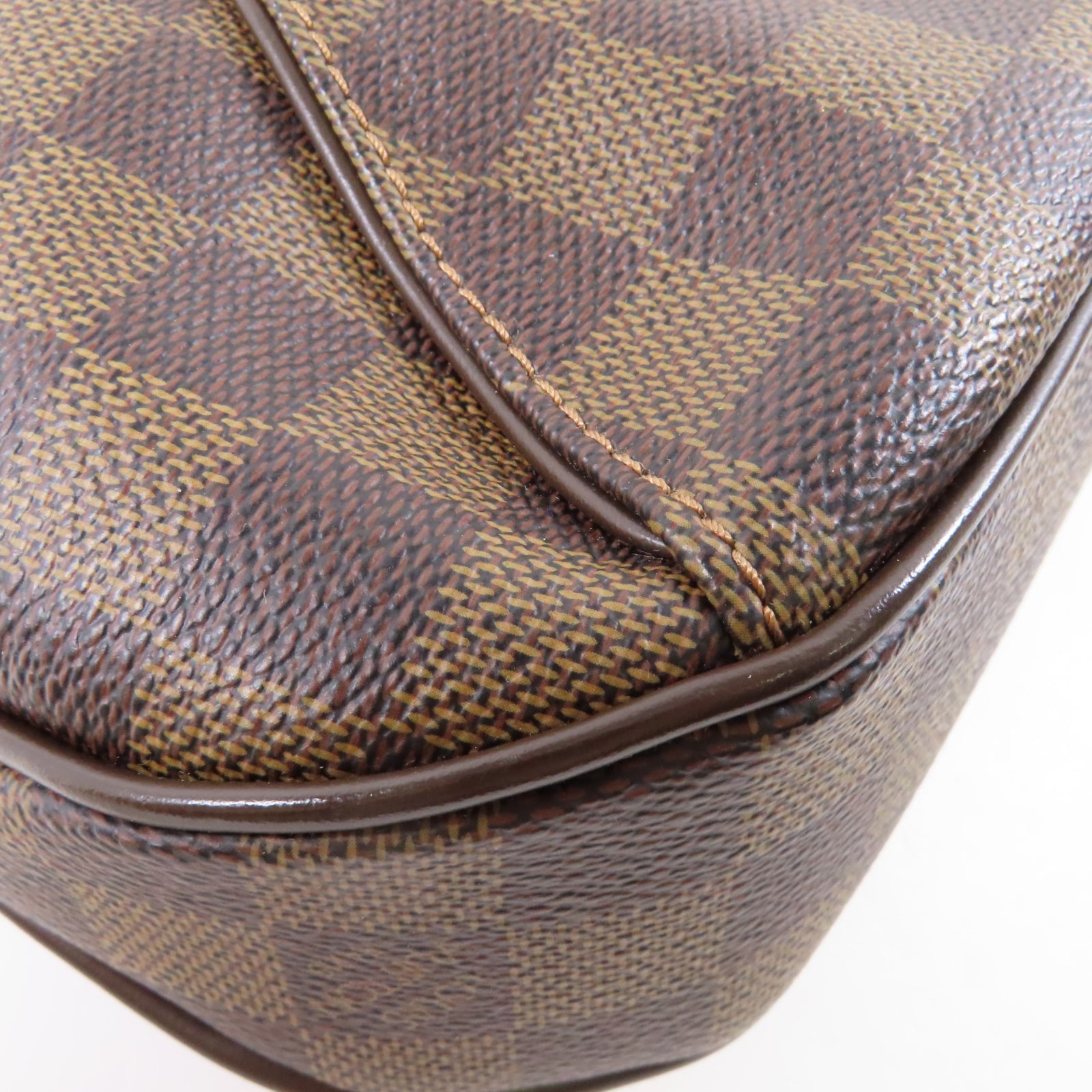 LOUIS VUITTON Damier Thames PM金扣肩背袋啡色