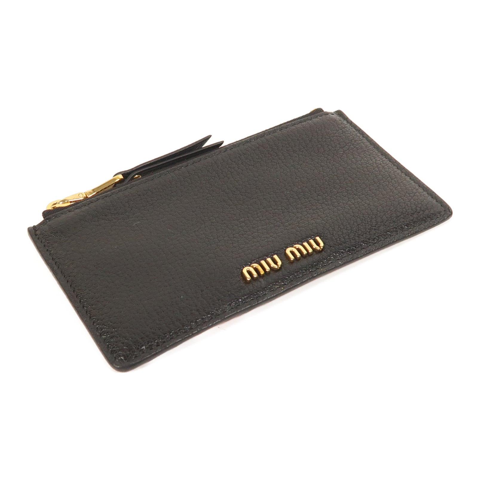 Miu Miu 牛皮皮革Card Case金扣卡片套