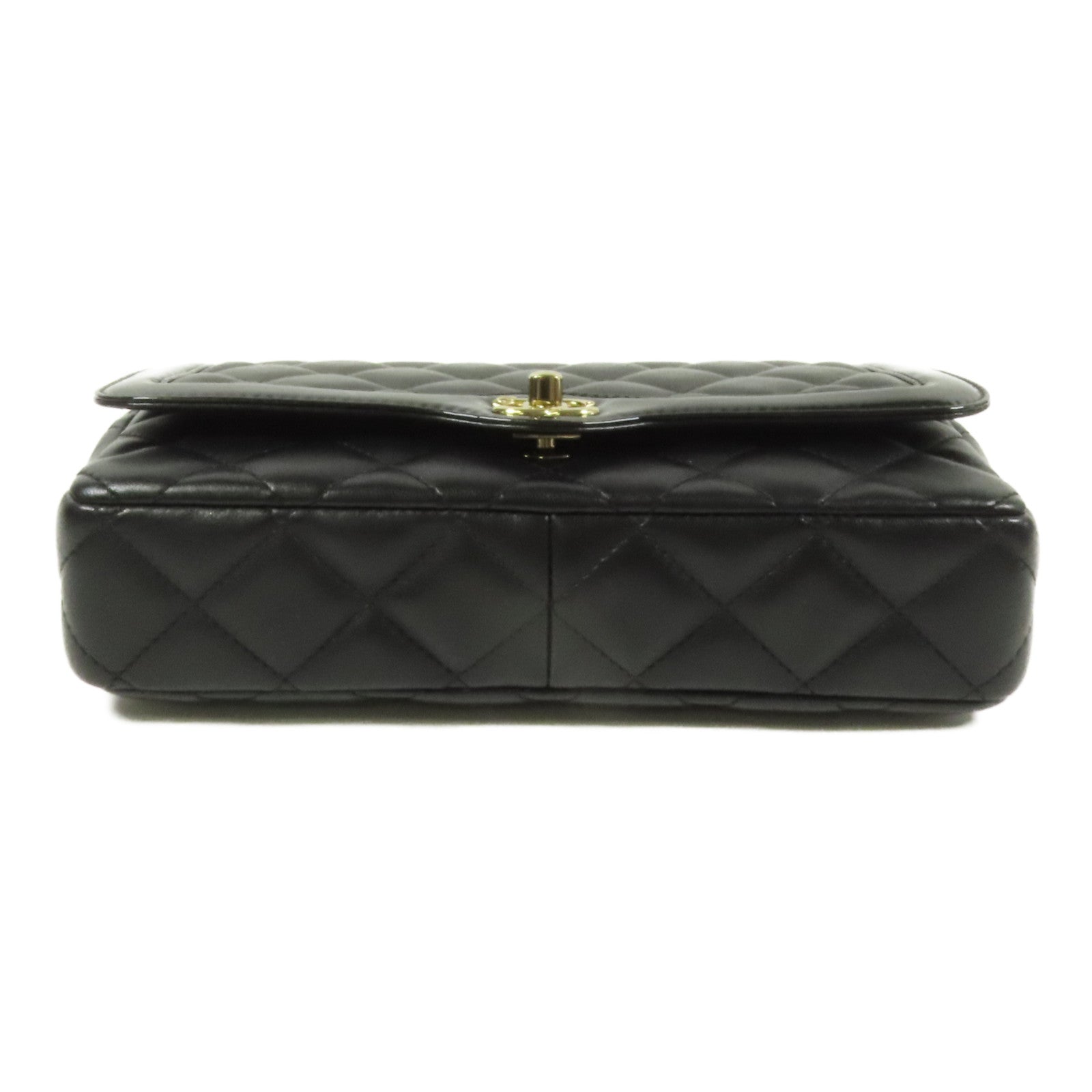 CHANEL 【激減優惠】羊皮皮革Chain Shoulder Bag金扣肩背袋