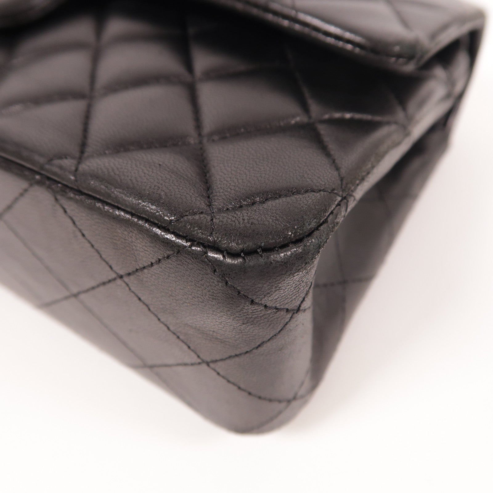 CHANEL 羊皮皮革Classic 25銀扣鏈帶肩背袋