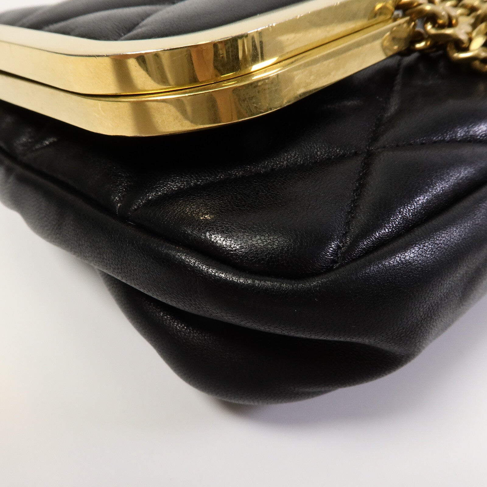 YVES SAINT LAURENT 羊皮皮革87 Frame Fold Over Shoulder Bag手挽肩背兩用袋
