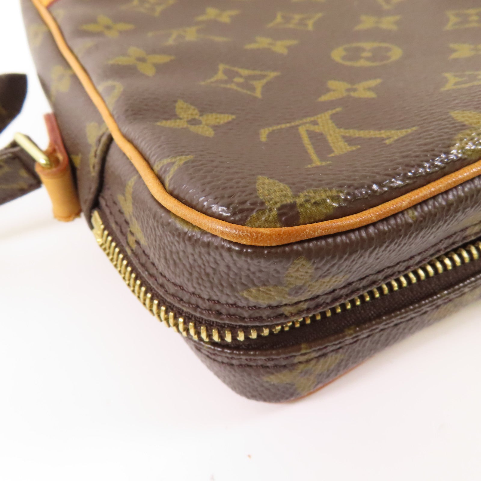 LOUIS VUITTON 【激減優惠】Monogram Danube金扣肩背袋棕色