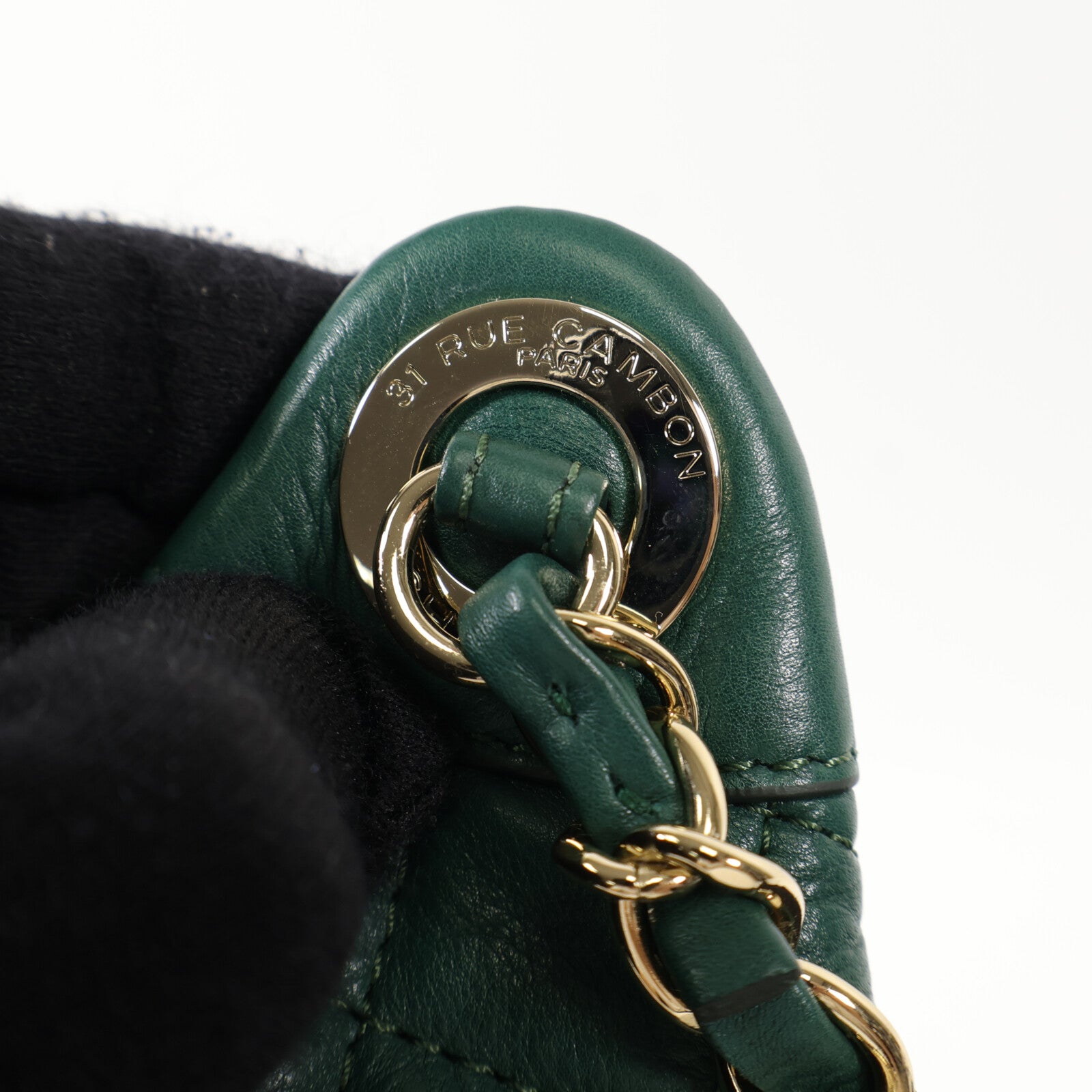 CHANEL 羊皮皮革Waist Bag金扣斜挎包