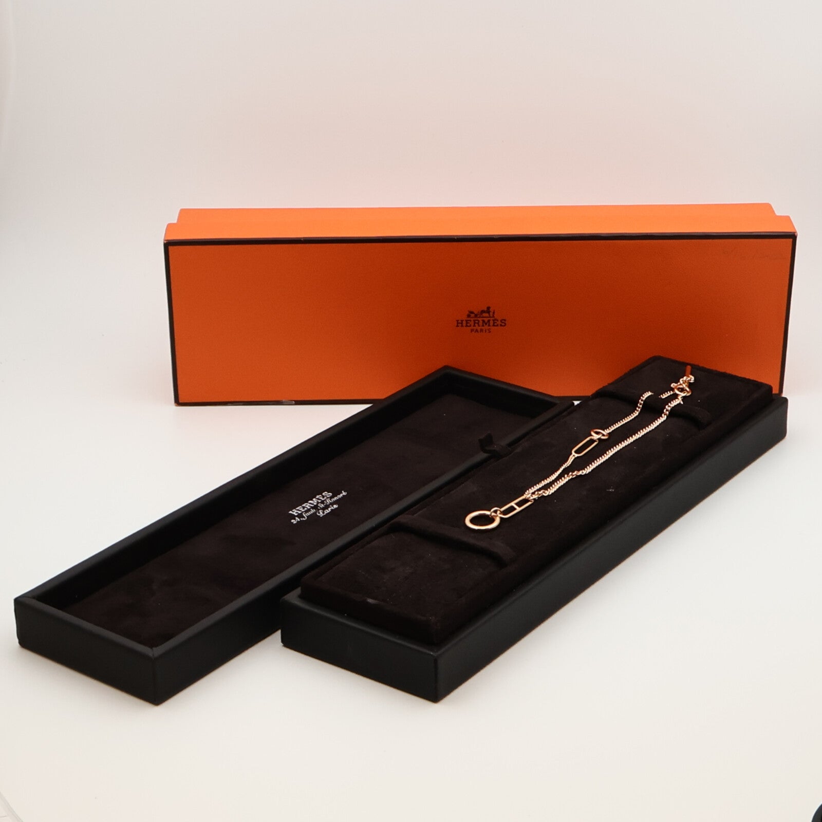 HERMES 18K玫瑰金Echappee Bracelet手鏈