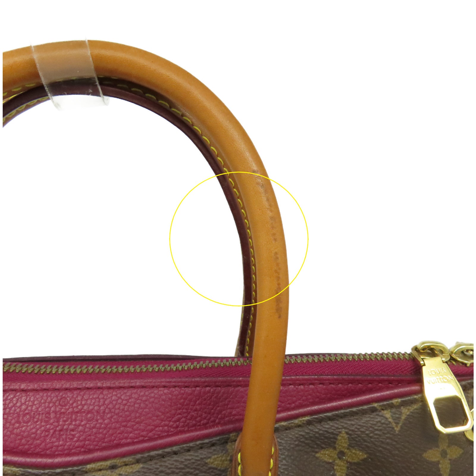 LOUIS VUITTON Monogram Pallas MM 2Way Shoulder Bag手挽肩背兩用袋啡色/酒紅色