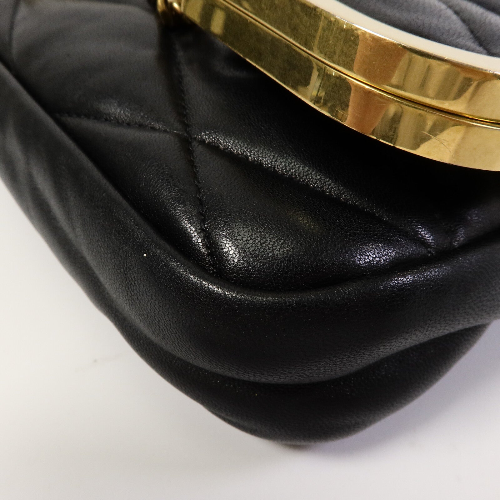 YVES SAINT LAURENT 羊皮皮革87 Frame Fold Over Shoulder Bag手挽肩背兩用袋