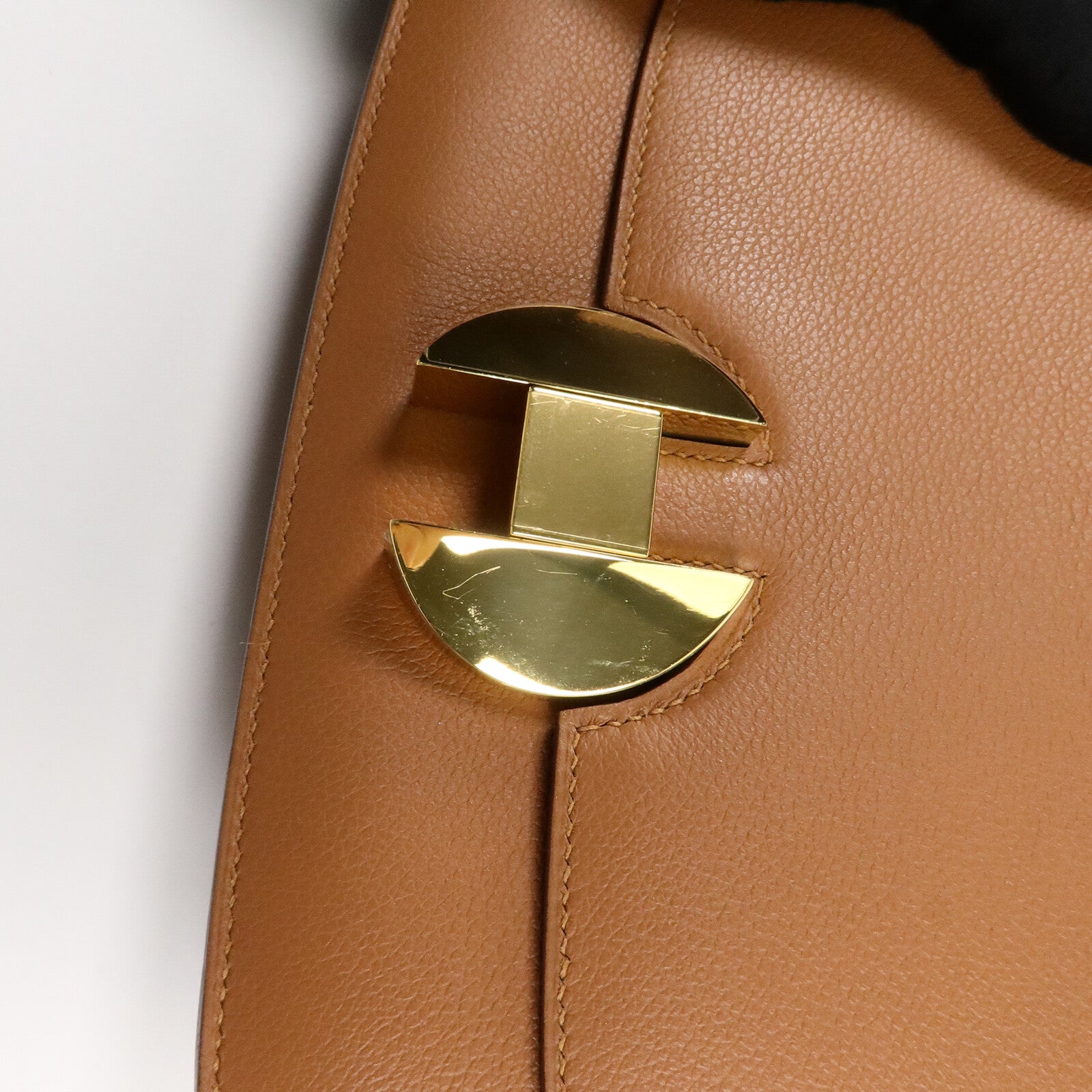 HERMES Evercolor皮革2002 肩背袋Gold