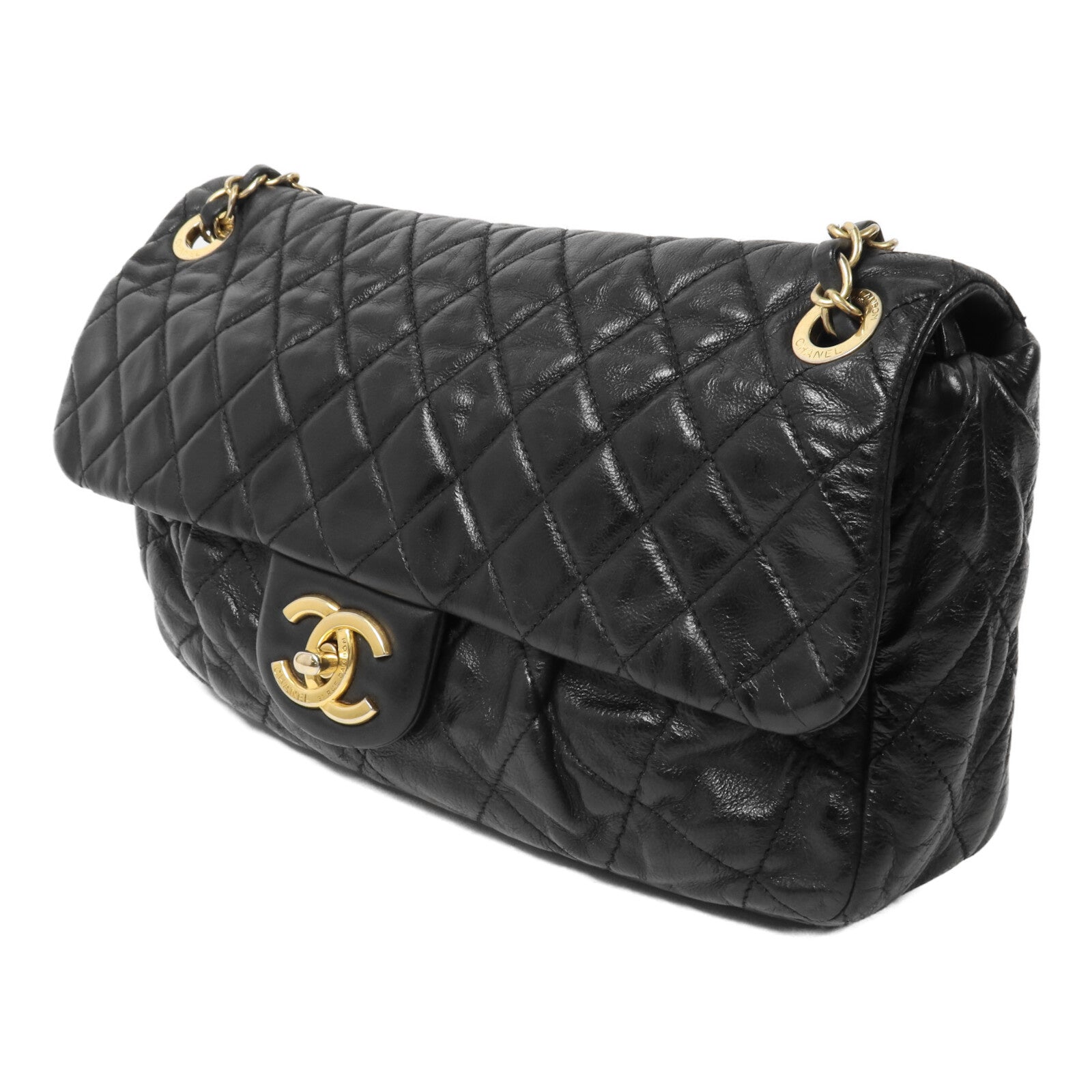 CHANEL 牛皮皮革Chain Shoulder鏈帶肩背袋