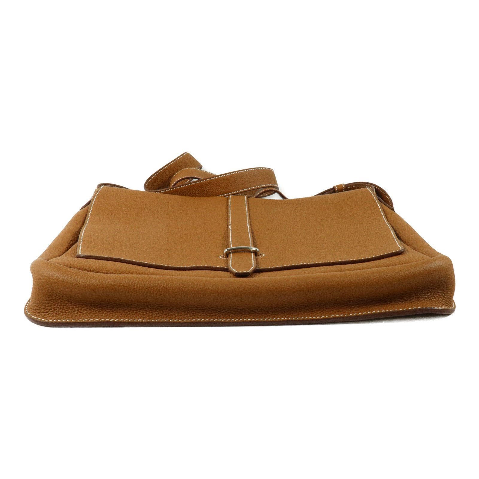 HERMES Togo皮革Steve Light Junior肩背袋Gold